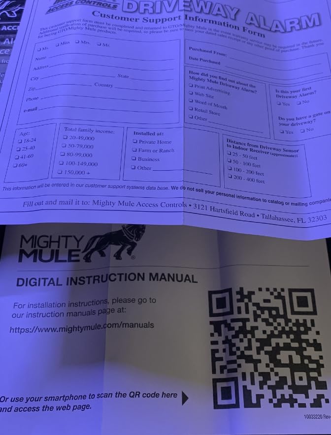 Mighty Mule FM231 Wireless Driveway Alarm - Electromagnetic Vehicle Detection, 400 ft Range, Expandable customer photo 1