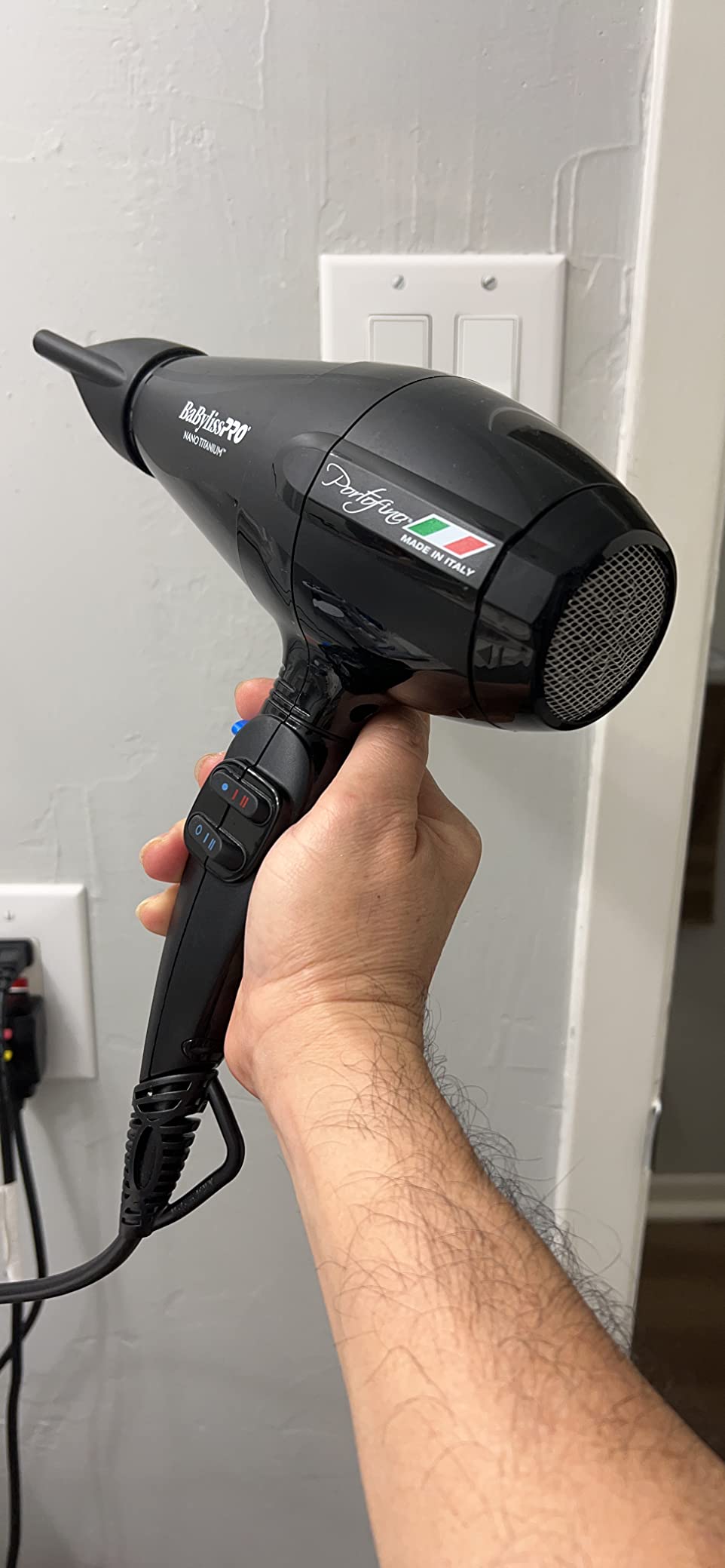 BaBylissPRO Nano Titanium Italian Portofino Hair Dryer - Professional 2000 Watt Blow Dryer customer photo 1