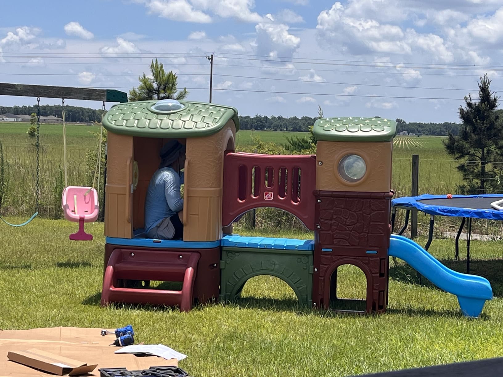 Step2 Clubhouse Climber Playset for Kids, Jungle Gym with Elevated Playhouse, Outdoor Backyard Playground Set, Two Toddler Slides, Ages 2 to 6 Years Old customer photo 1