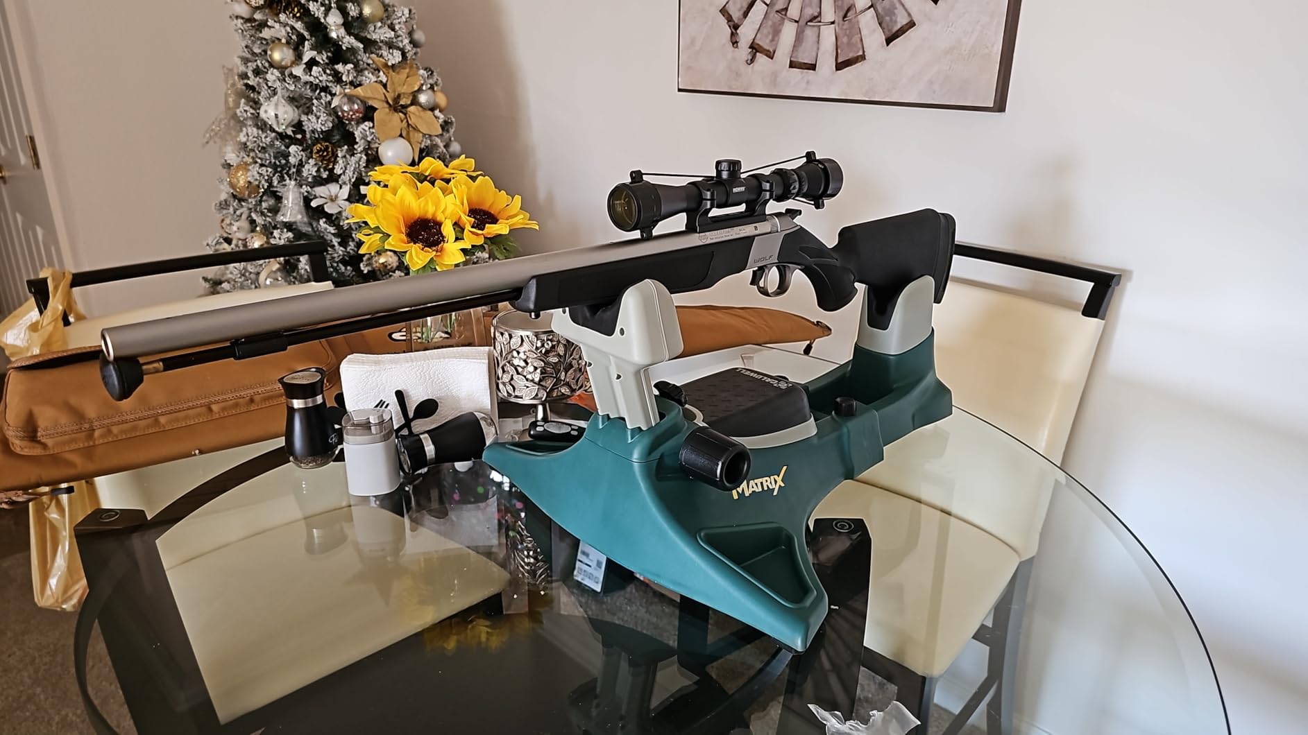 Caldwell Matrix Rest, Modular Frame | Rifle and Pistol Rest, Adjustable Elevation & Length, Portable, Built-In Storage, Polymer customer photo 2