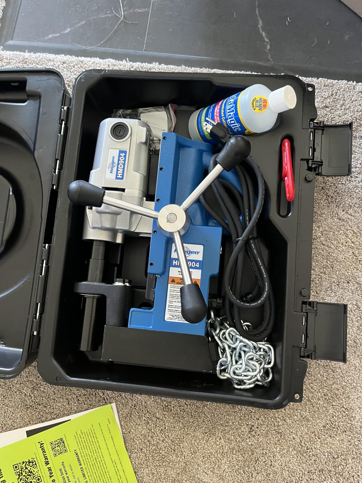 Hougen HMD904 115-Volt Magnetic Drill customer photo 2