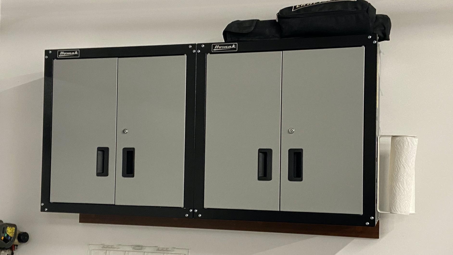 Homak GS00727021 Garage Storage Cabinet, Wall Mounting | Adjustable Shelves, Locking Doors customer photo 1