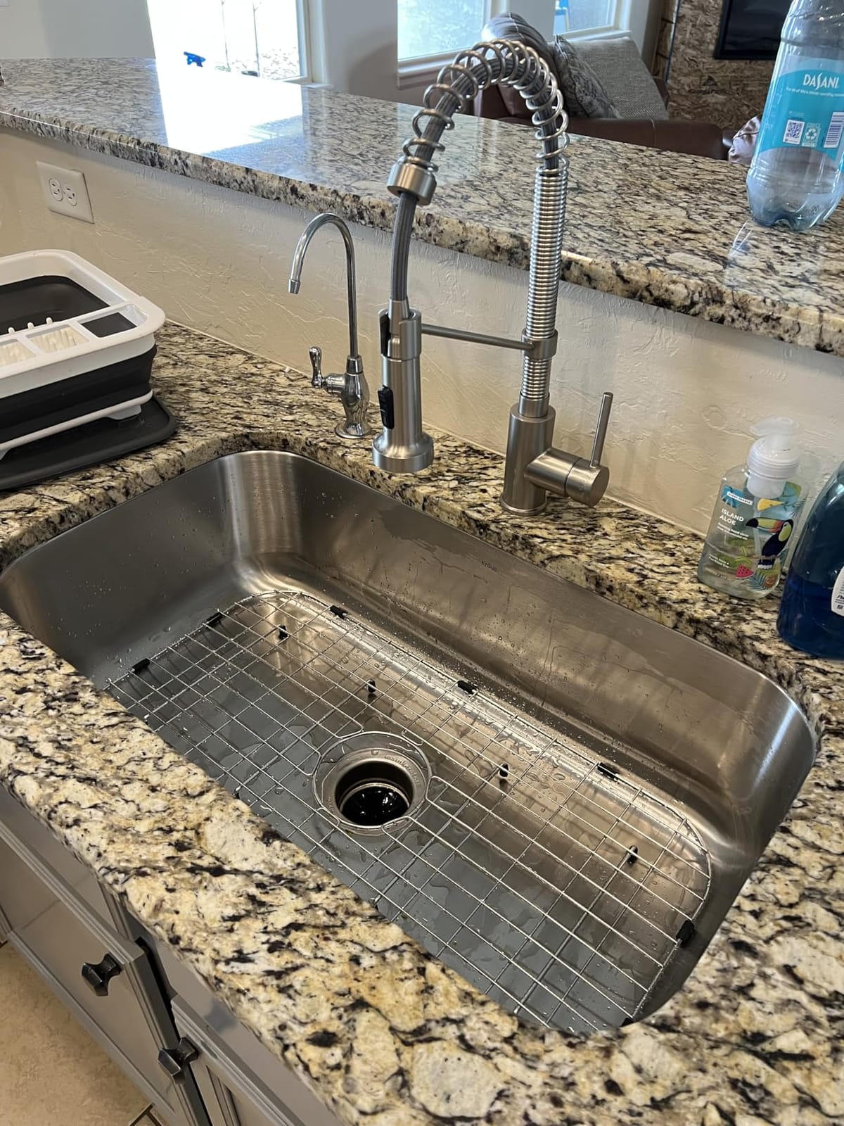 Kraus 23 Inch Stainless Steel Kitchen Sink, Durable 18 Gauge Single Bowl Kitchen Sinks Undermount, KBU12 customer photo 1