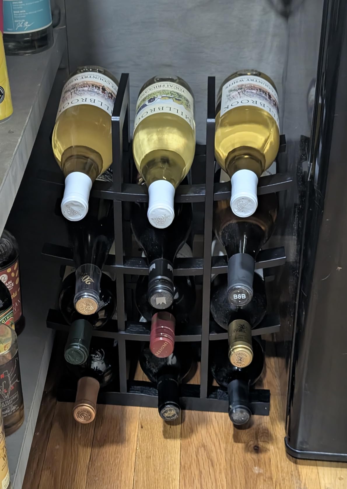 Oceanstar WR1132 12-Bottle Bamboo Wine Rack, Dark Espresso customer photo 1