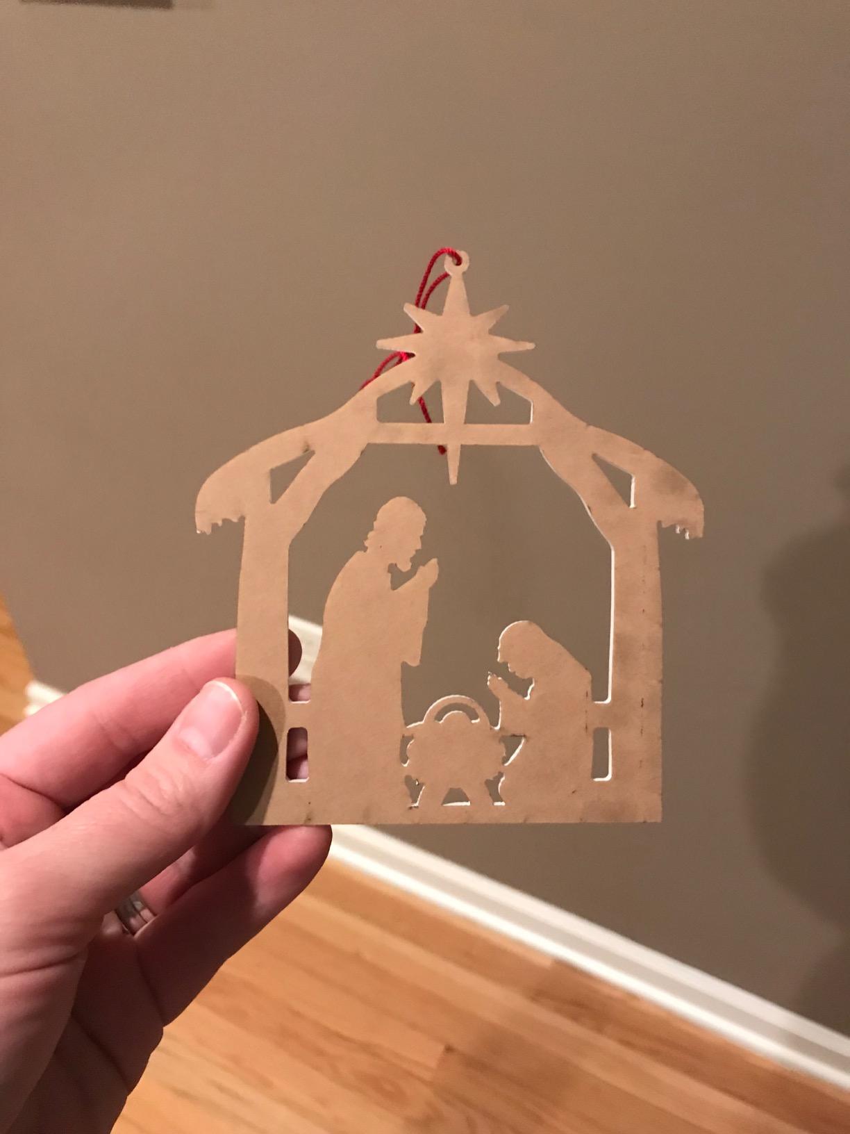 Outdoor Nativity Set. Weatherproof Outdoor Nativity Scene Christmas Decor for Yards & Lawns. Made in USA, Durable Materials, Simple Assembly, Compact Storage. White. Solid Plastic customer photo 1