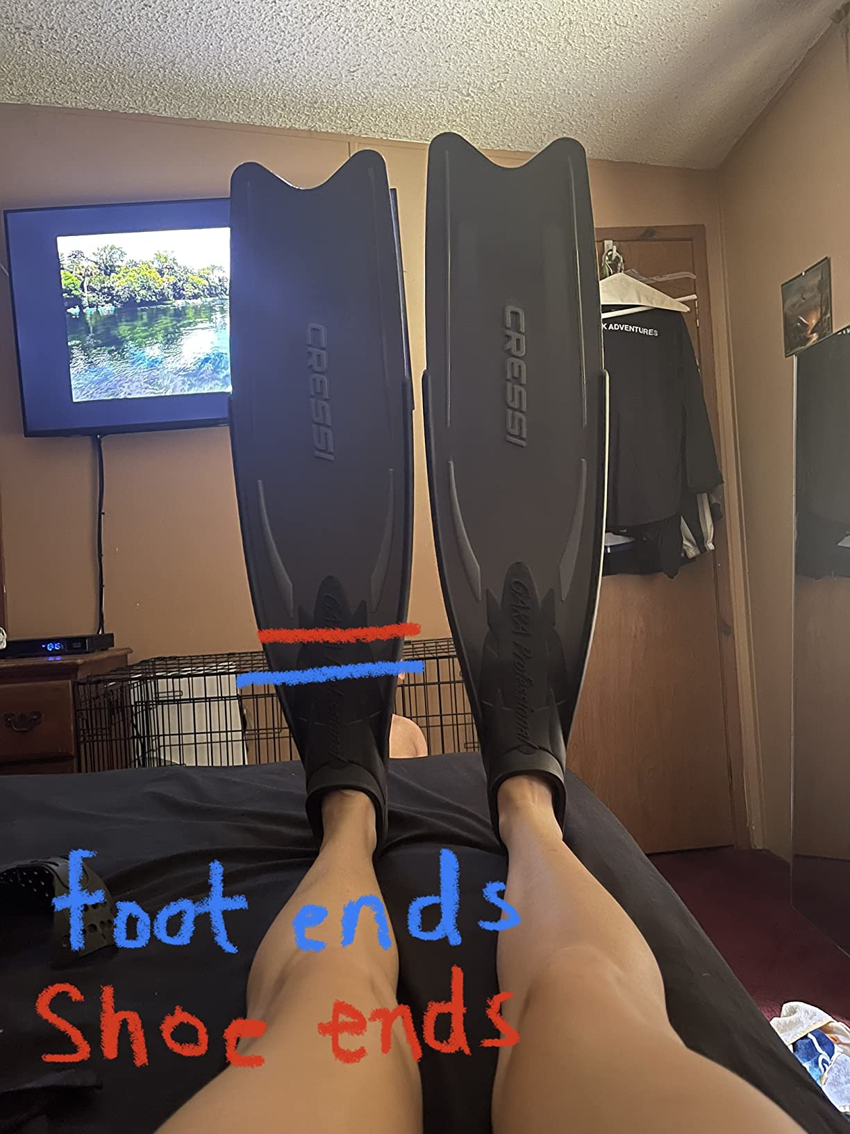 Soft Full Pocket Long Blade Fins for Freediving Speafishing | Gara Professional LD Made in Italy by Cressi: Quality Since 1946 customer photo 1