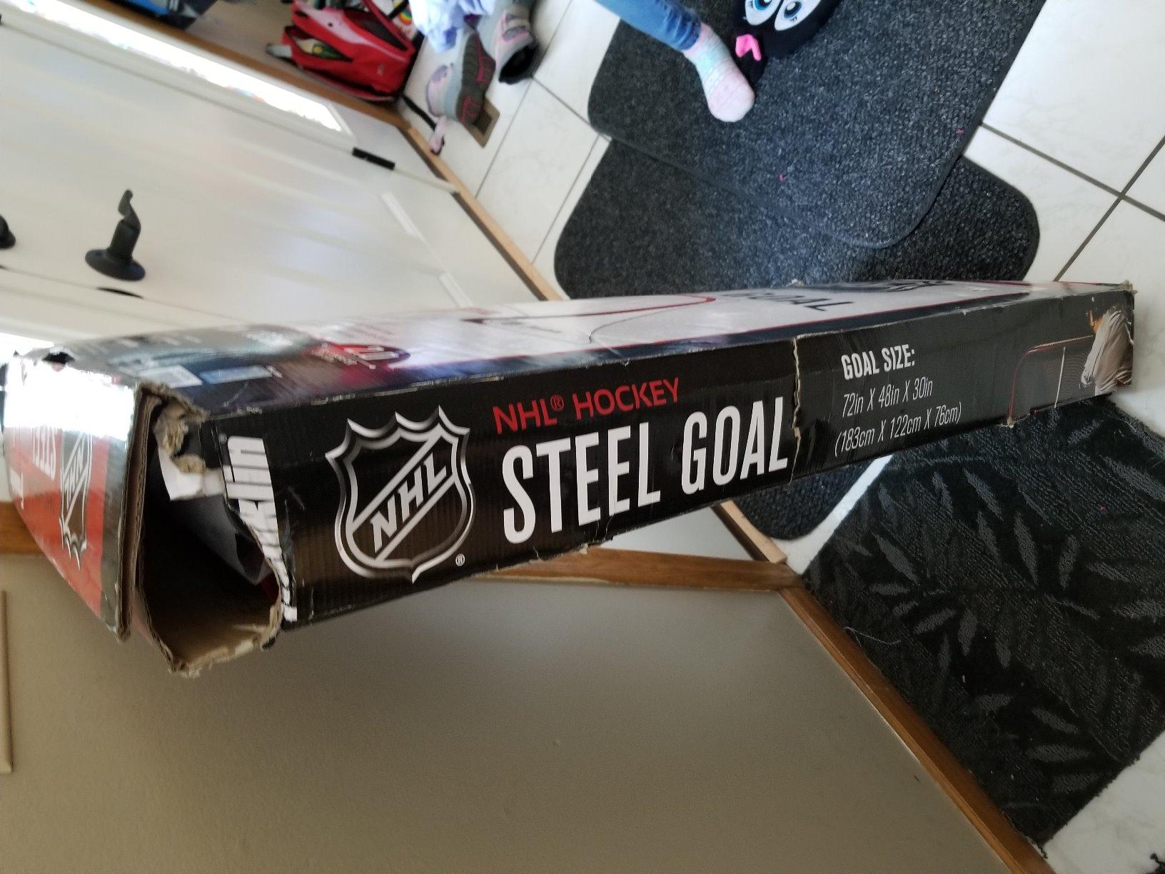 Franklin Sports NHL Street Hockey Goals - Outdoor Steel Street + Roller Hockey Nets - 72