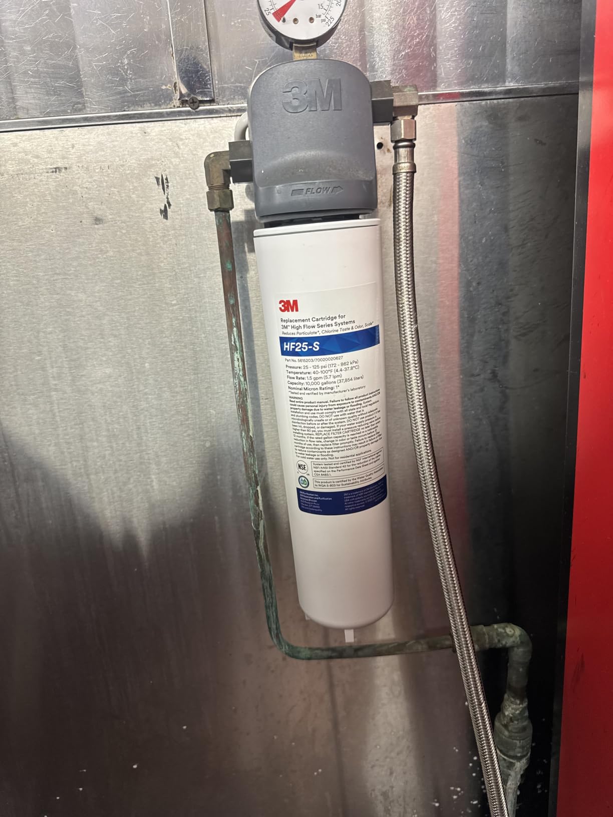 3M High Flow Series Filter Cartridge HF25-S | Genuine 3M filter for ICE125-S System, Reduces Sediment, Chlorine Taste & Odor And Scale customer photo 2