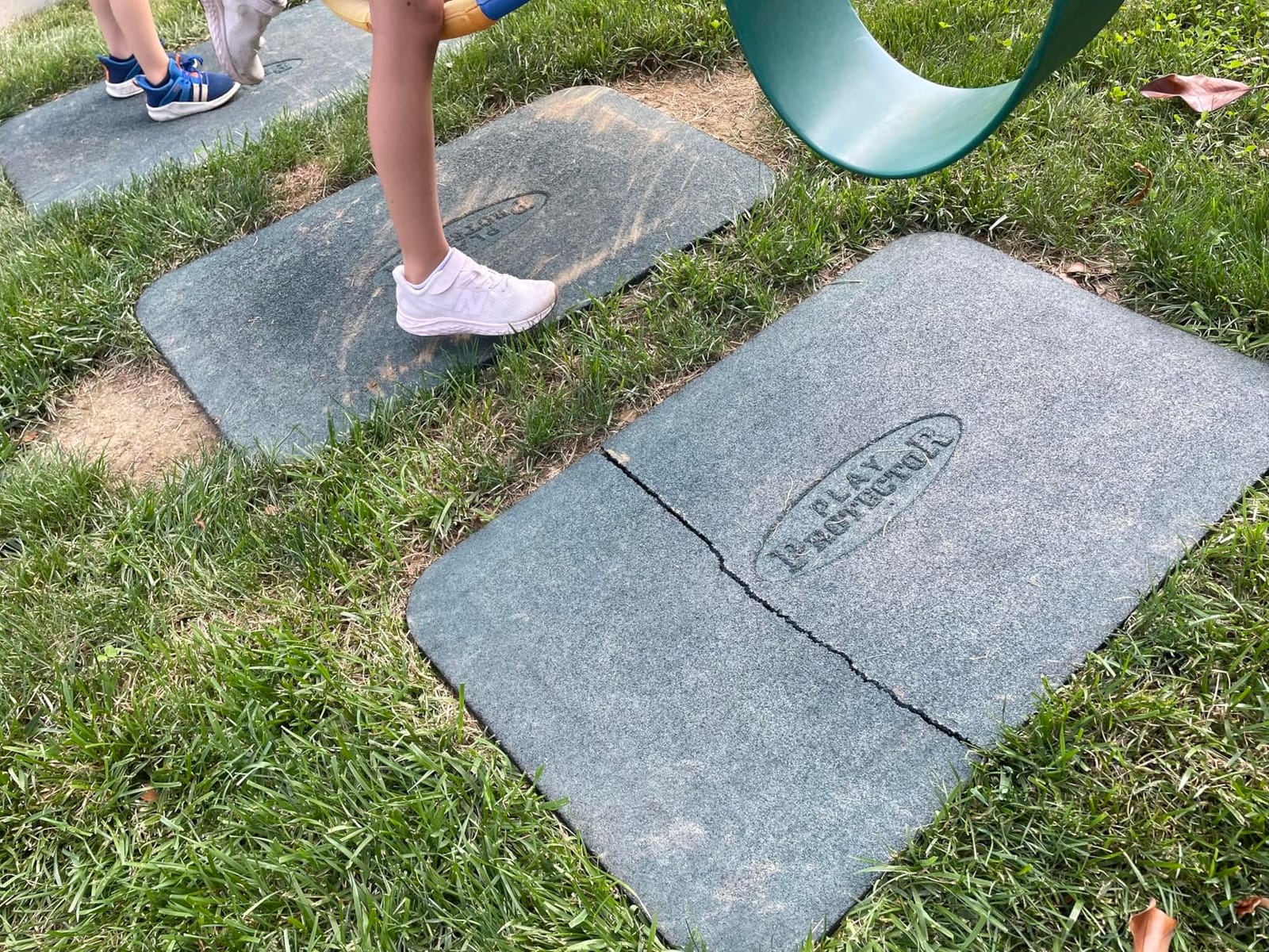 Gorilla Playsets 09-0012-PAIR-G Protective Rubber Mat For Swing Set of 2 Mats, Green customer photo 2