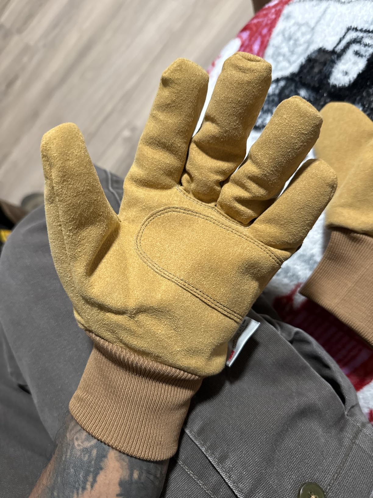 Carhartt Men's A512 Insulated Suede Knit Cuff Work Glove customer photo 1