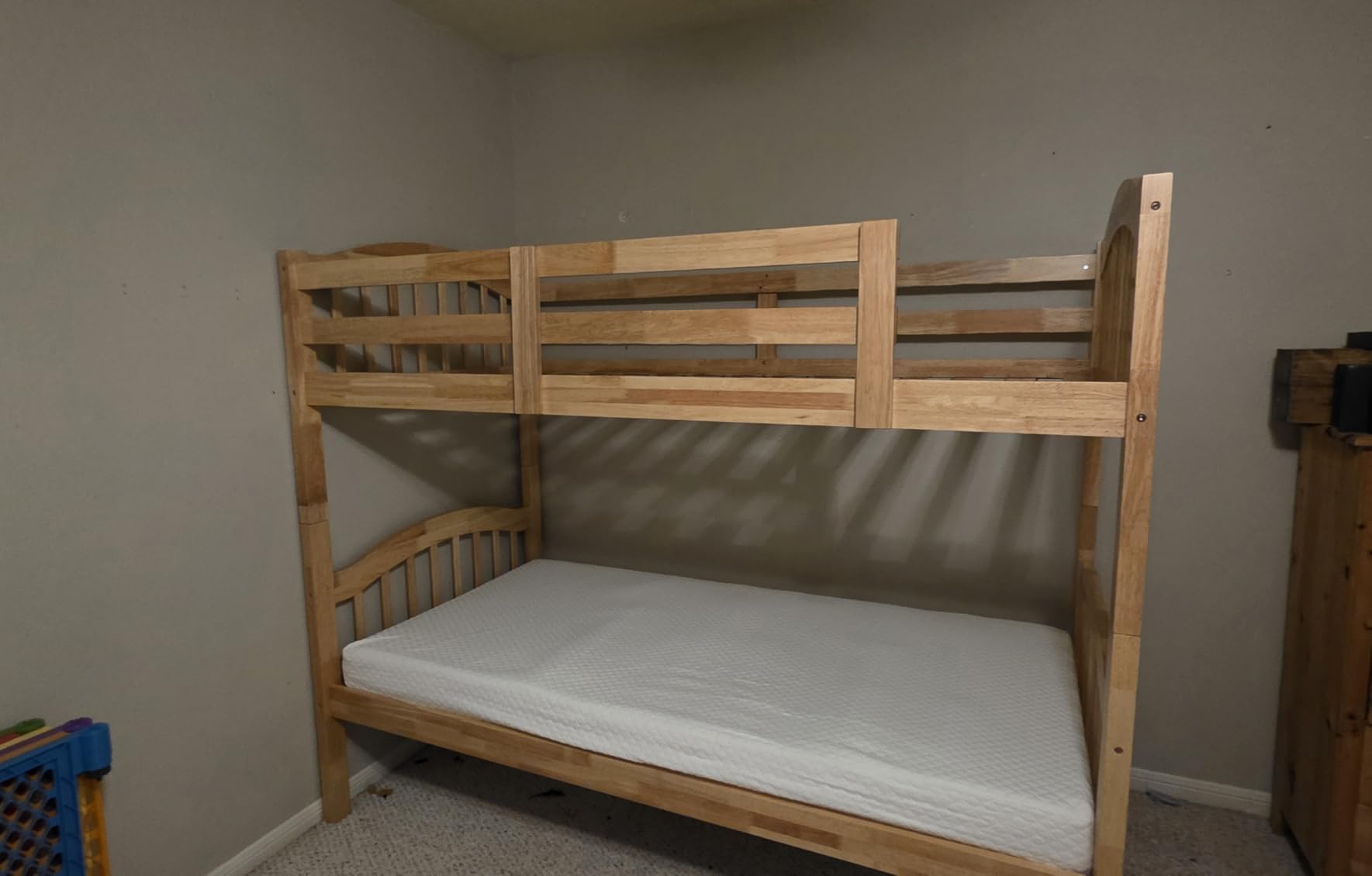 Storkcraft Long Horn Twin-Over-Twin Bunk Bed, White | GREENGUARD Gold Certified, Converts to 2 Individual Twin Beds, Wood Bunk Bed for Kids Bedroom, No Box Spring Required customer photo 2