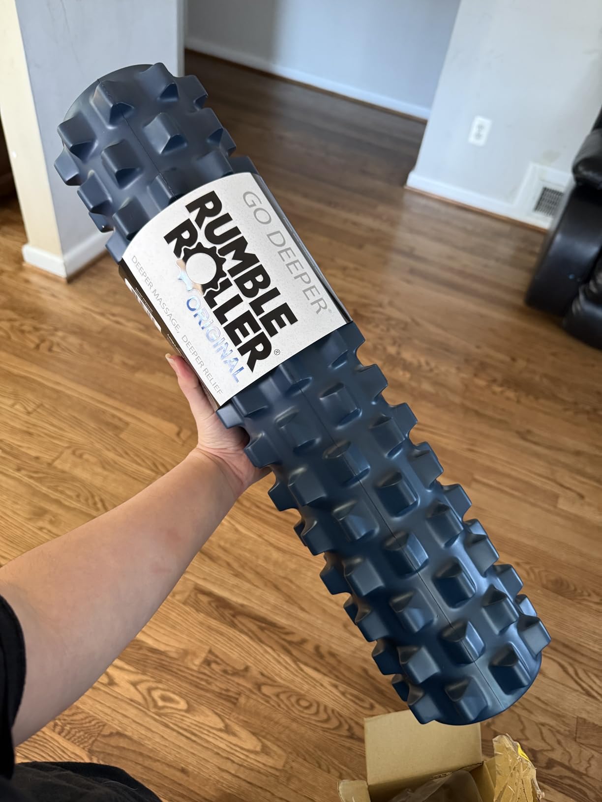 RumbleRoller Original Textured Foam Roller - Deep Tissue, Self Myofacial Release Massage Therapy Roller (RumbleRoller 12