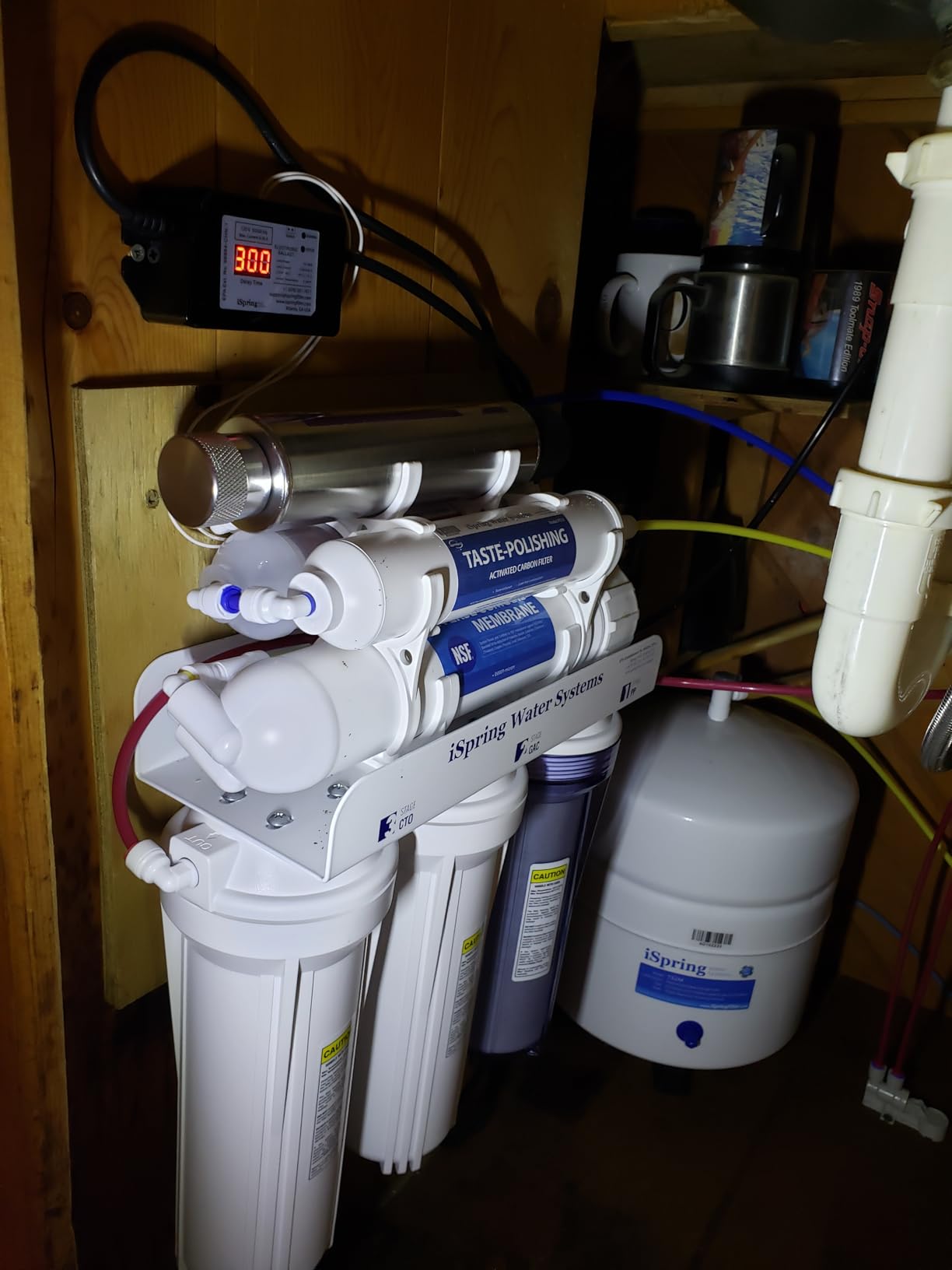 iSpring RCC7AK-UVBN, NSF Certified, 7-Stage Under Sink Reverse Osmosis Water Filtration System with Alkaline Remineralization and UV Filter, Patented Top-Mounted Faucet Design for Easy Installation customer photo 1