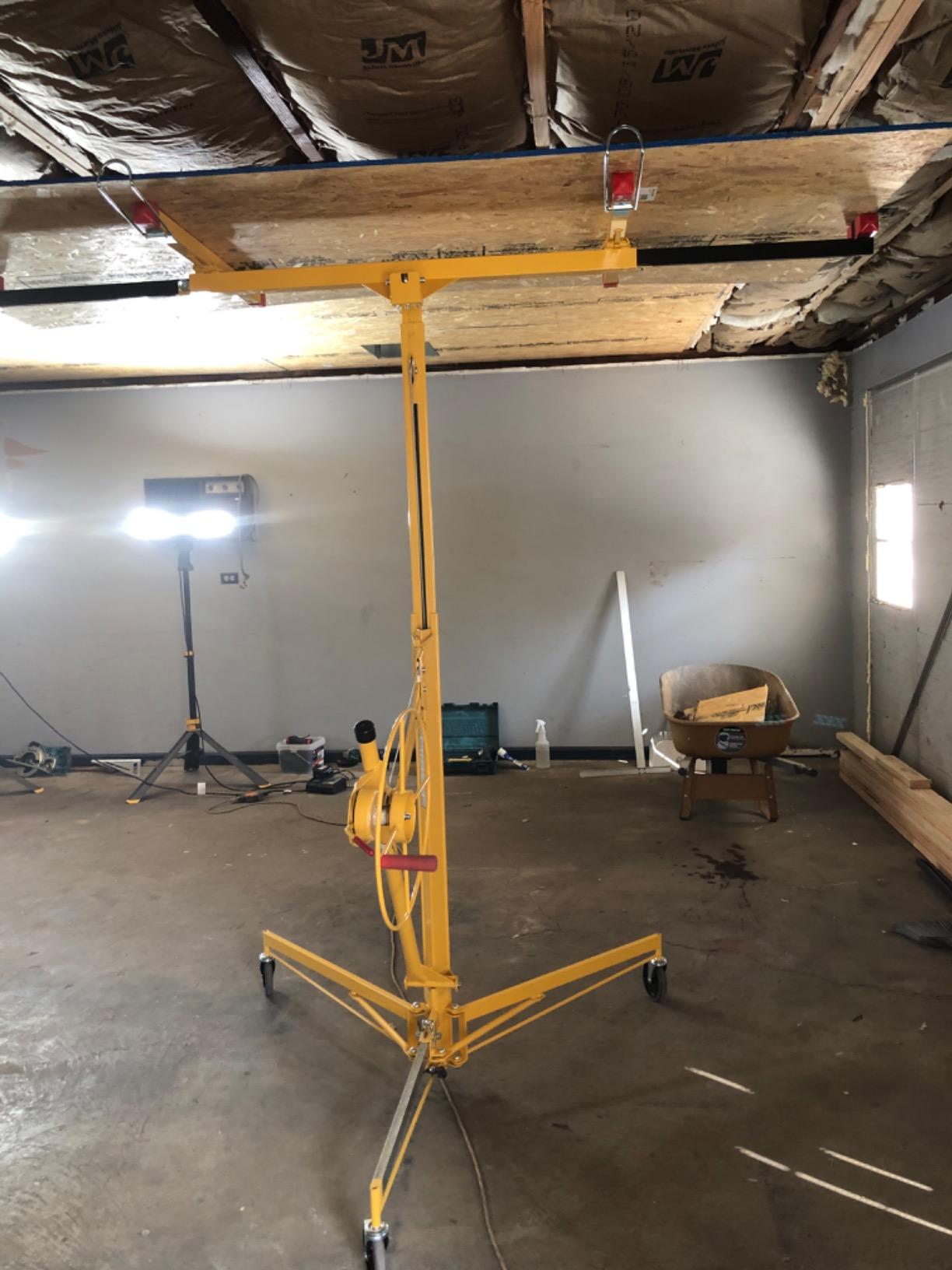 PANELLIFT Drywall Lift, Sheetrock Hoist 125, 150 lbs, Rolling Panel Lift, Drywall Installation, Rolling Lifter, Sheetrock Lift, Drywall Lifter, Adjustable customer photo 2