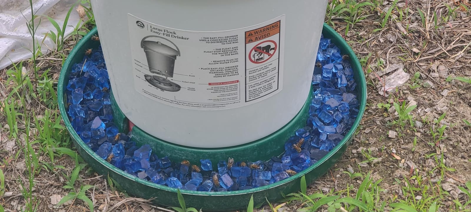 Harris Farms Easy-Fill Poultry Drinker, NO BPA Plastic, 6.25 Gallon | Large Capacity Poultry Drinker, Top-Fill Design, Durable NO BPA Plastic Construction, Ideal for Chickens & Backyard Flocks customer photo 2