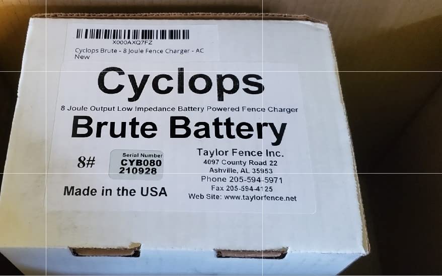 Cyclops Brute - 8 Joule Fence Charger - AC customer photo 1