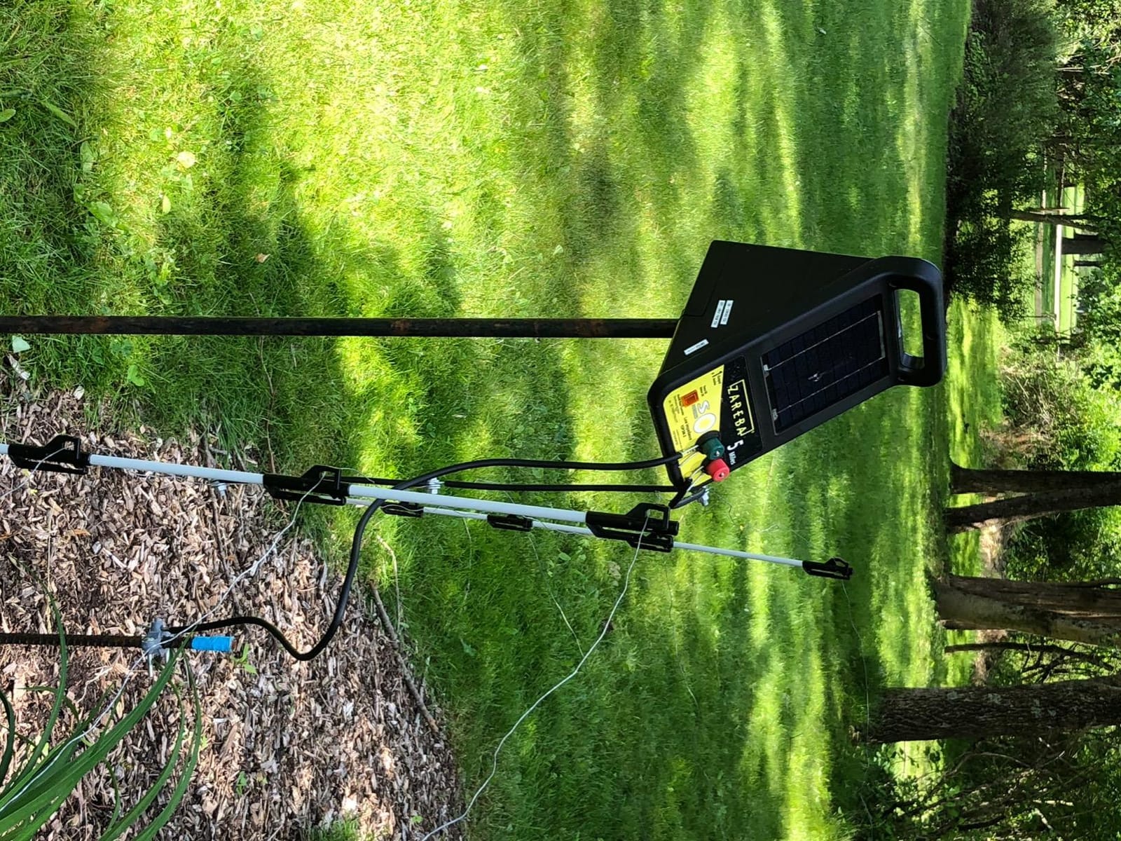 Zareba Solar Electric Fence Charger, 5 Mile Range Low Impedance Energizer | 360-Degree Rotation, T-Post Mounting Bracket, Rotational Grazing Fence Charger for Livestock & Cattle, Contain Animals customer photo 2