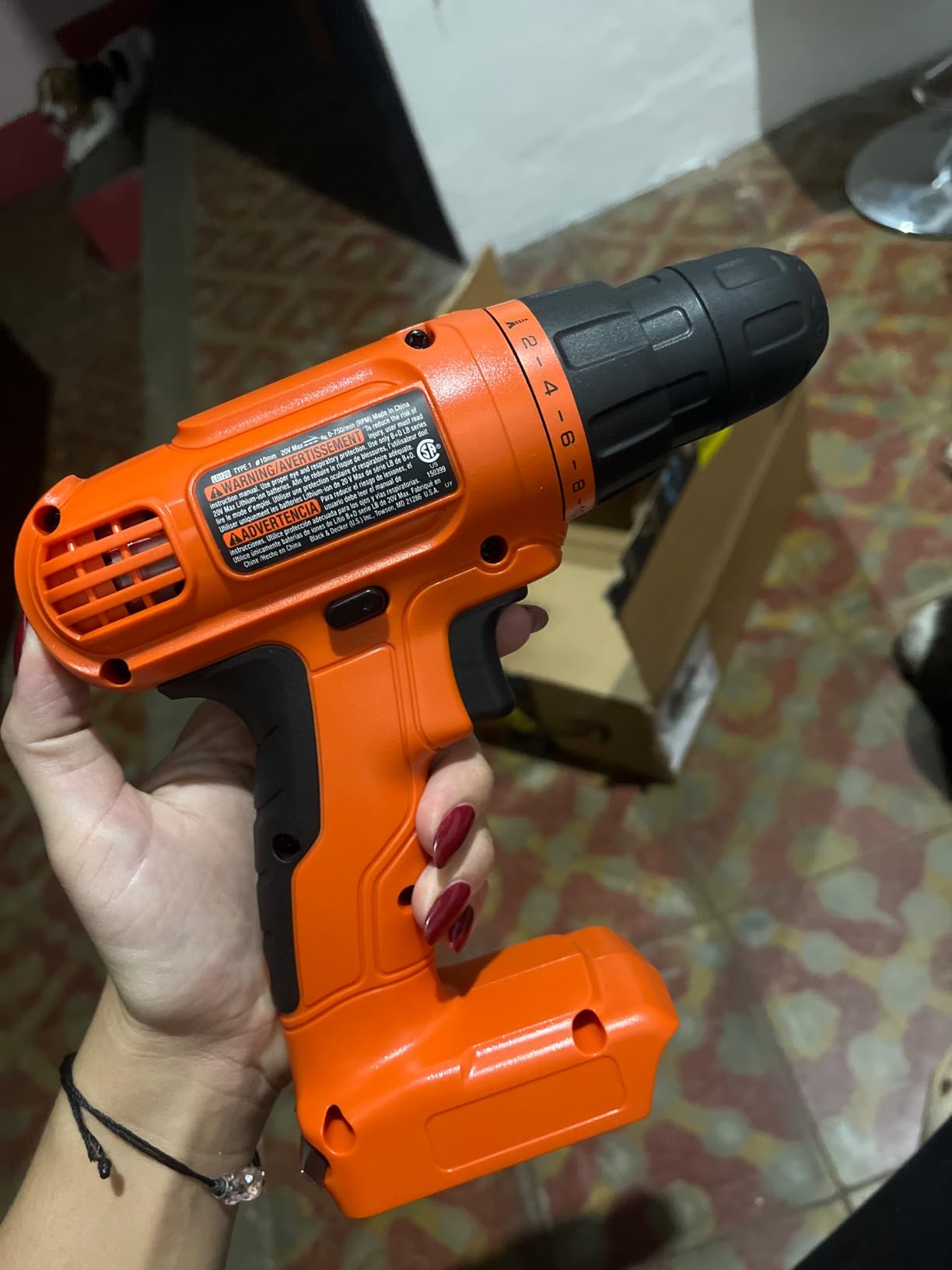 BLACK+DECKER 20V MAX* POWERCONNECT Cordless Drill Driver Kit with Drill Bit Set and Sockets, 100 pc. Tool Kit for Home, Battery and Charger Included, Orange (BDC120VA100) customer photo 1