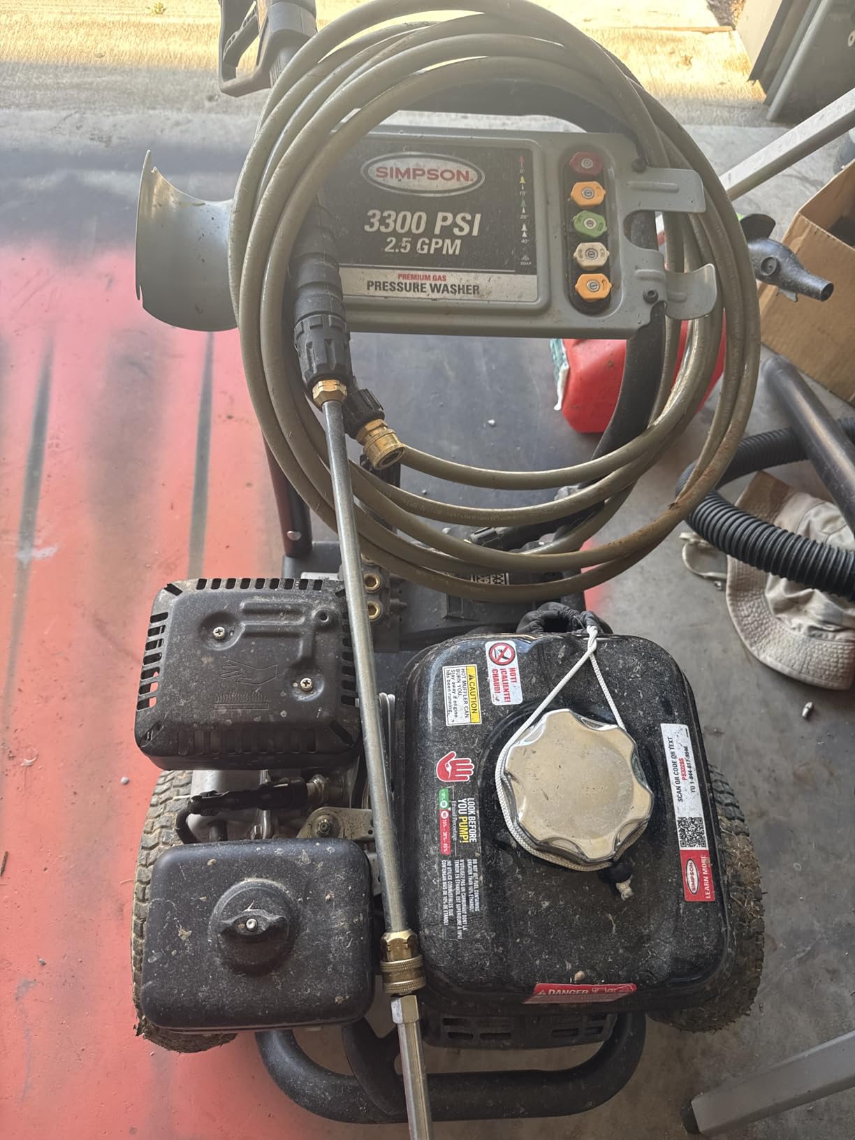 SIMPSON Cleaning PS3228 PowerShot 3300 PSI Gas Pressure Washer, 2.5 GPM, Honda GX200 Engine customer photo 2