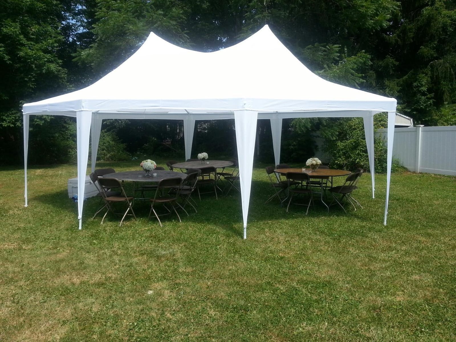 Outsunny 29 x 21 ft Party Tent Heavy Duty with Sidewalls White | Event Tent, 2 Doors, 6 Windows, Outdoor Gazebo Shelter, for Wedding, Party customer photo 1