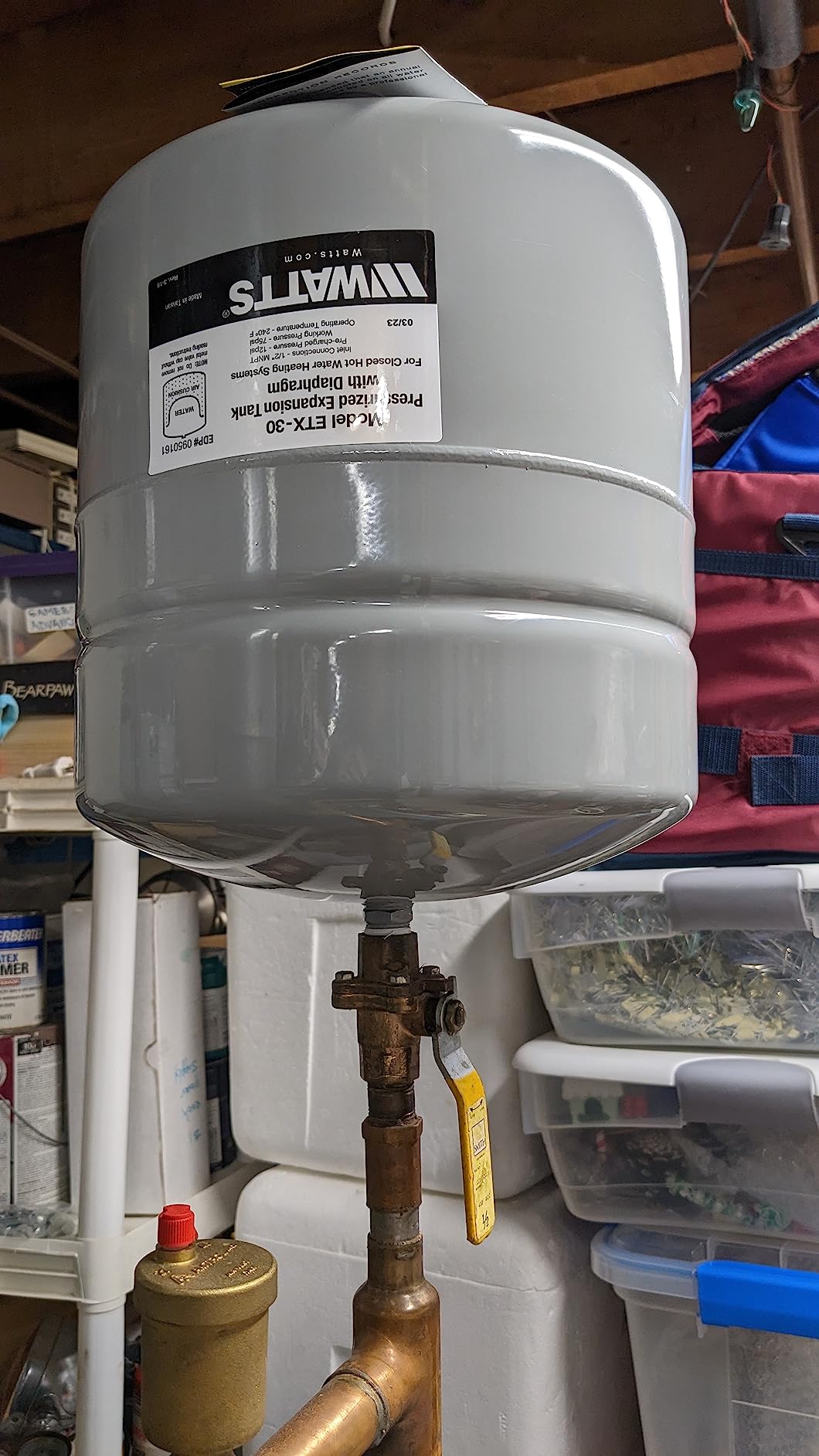 Watts ETX-30 4.5 Gal Carbon Steel Expansion Tank Hydronic Heating 75psi customer photo 2