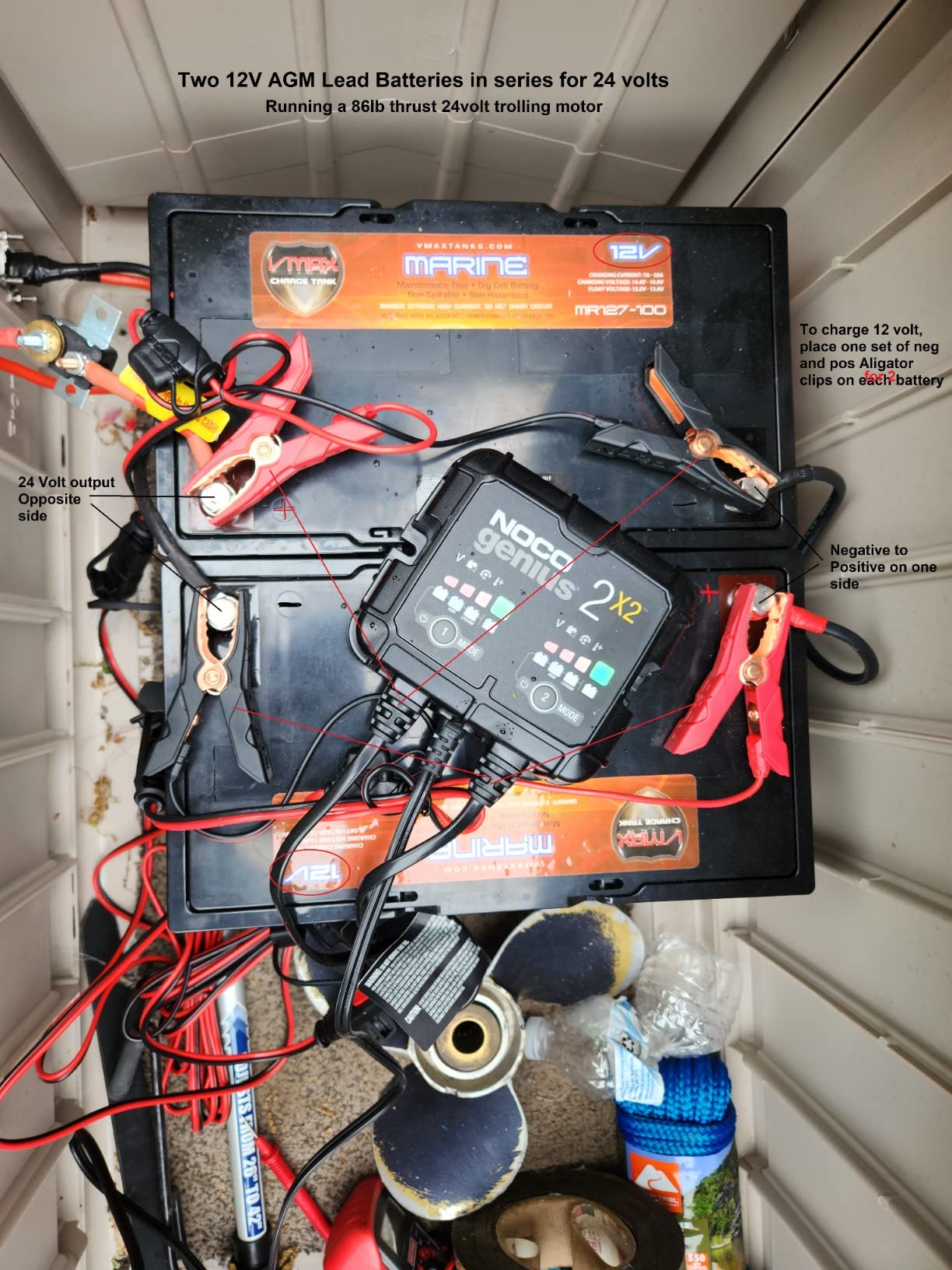 VMAX MR127 12 Volt 100Ah AGM Deep Cycle Maintenance Free Battery compatible with boats and 40-100lb, minnkota, cobra, sevylor and other trolling motor (GROUP 27 Marine Deep Cycle AGM Battery) customer photo 1