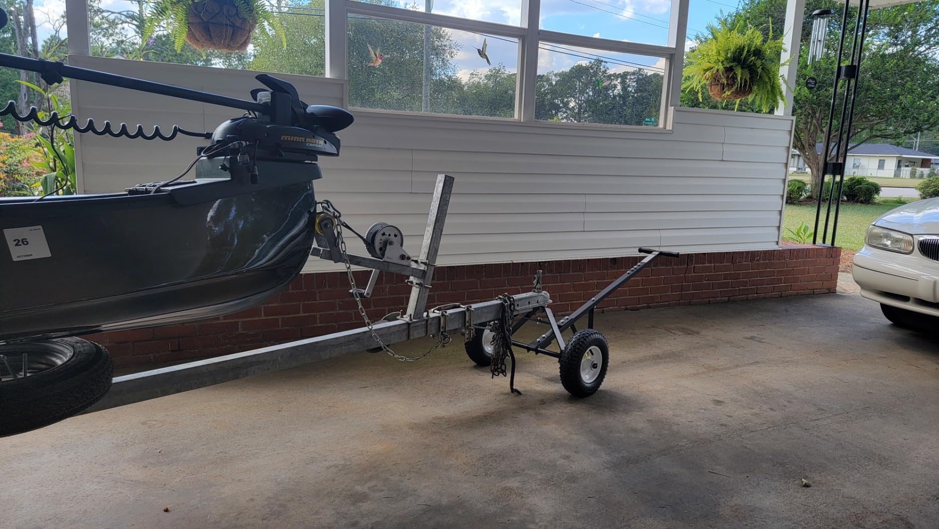 MaxxHaul Trailer Dolly - 600 lb Capacity - Boat Utility Jet Ski Trailer Mover - 12-Inch Pneumatic Tires - Alloy Steel (70225) customer photo 1