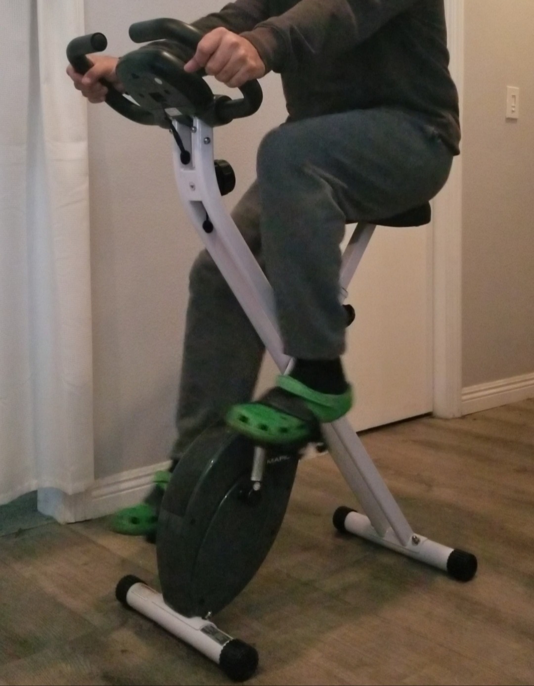 Marcy Foldable Upright Exercise Bike with Adjustable Resistance for Cardio Workout & Strength Training - Multiple Styles Available customer photo 2