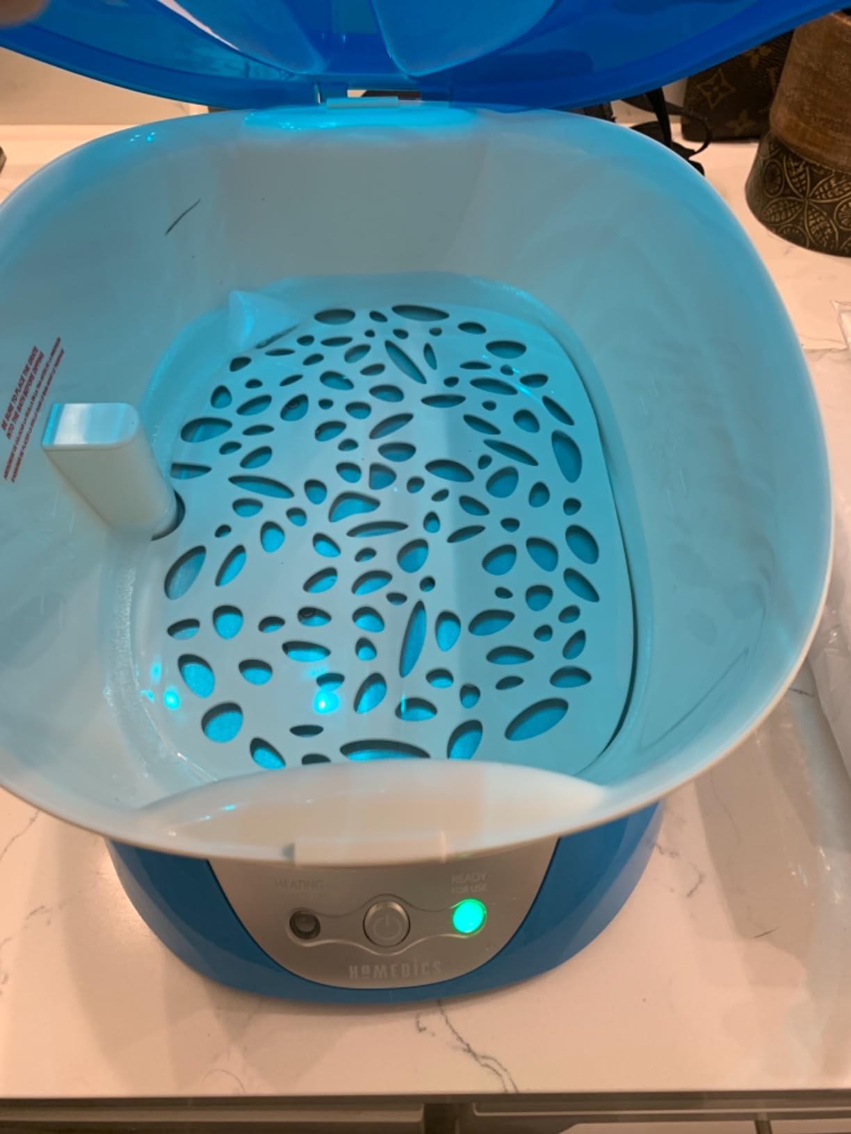 Homedics Paraffin Wax Machine for Hands - Hypoallergenic Hot Wax Hand Therapy Machine to Soothe and Moisturize Hands - Includes 3 Pounds of Wax and 20 Hand Liners customer photo 2