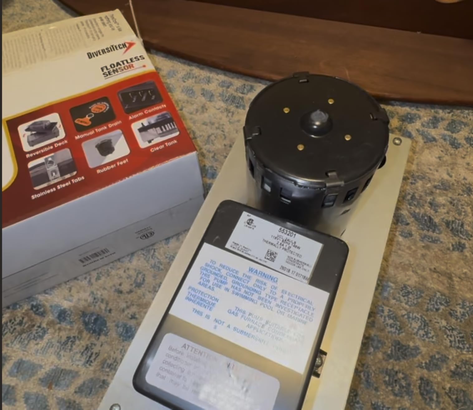 Little Giant VCL-24ULS, 115V, 270 GPH, Condensate Removal Pump with Safety Switch, 1 Gallon Large Capacity Tank customer photo 1