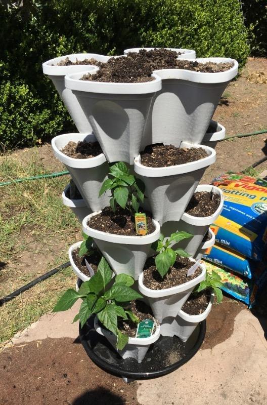 Mr. Stacky 5 Tiered Vertical Gardening Planter, Indoor & Outdoor customer photo 1