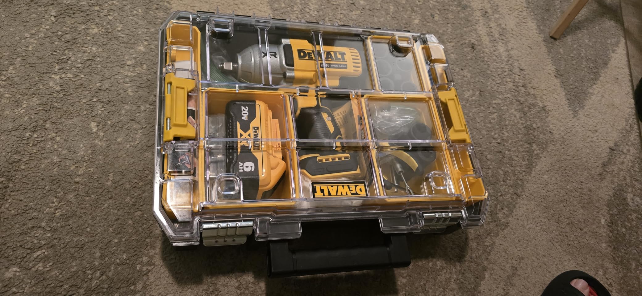 DEWALT TSTAK Tool Organizer, Small Parts and Screw Organizer Tool Box with Removable Compartments (DWST17805) customer photo 2