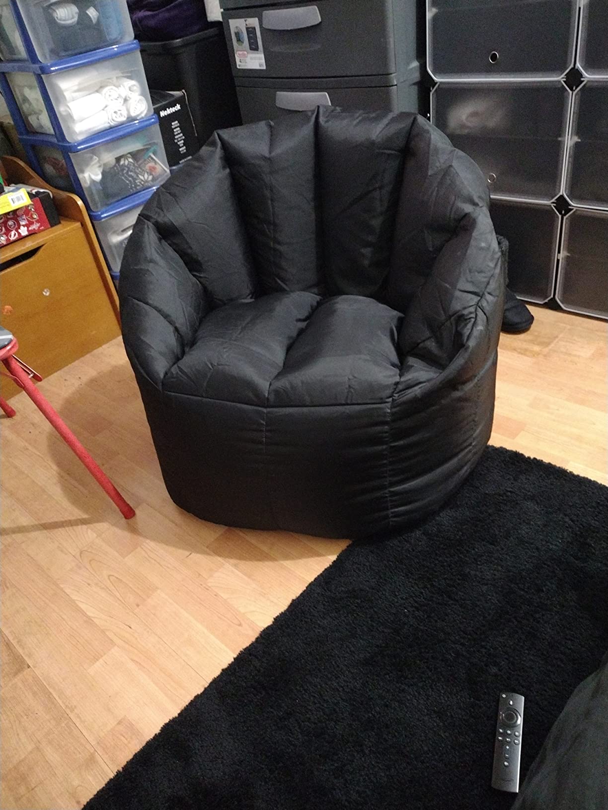 Big Joe Milano Beanbag Chair Stretch Limo Black Smartmax customer photo 1