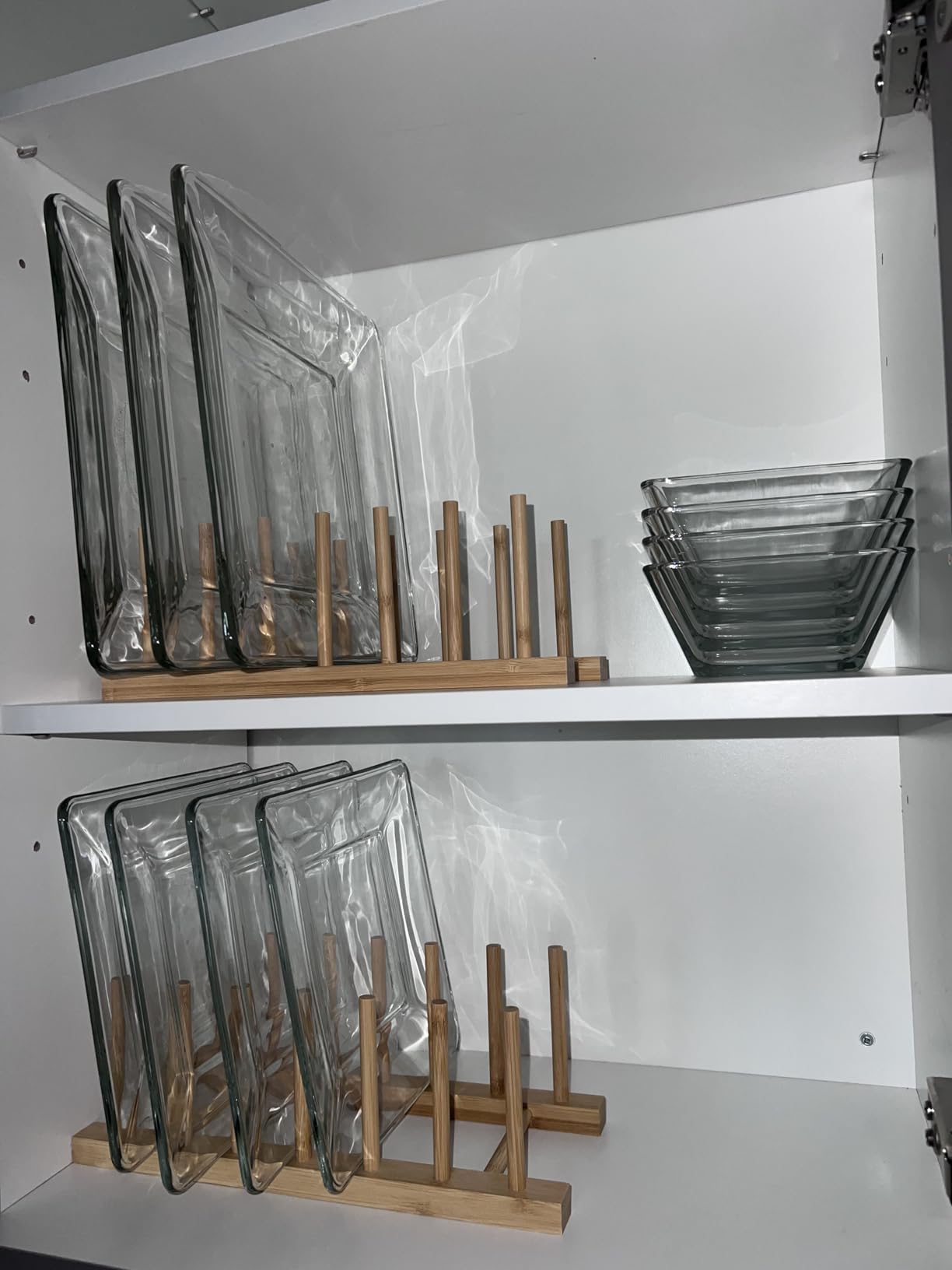 Libbey Tempo Glass Dinnerware Set, Sleek Square Clear Glass Plates and Bowls Set of 12, Dishwasher Safe Dinnerware for Parties or Everyday Use customer photo 1