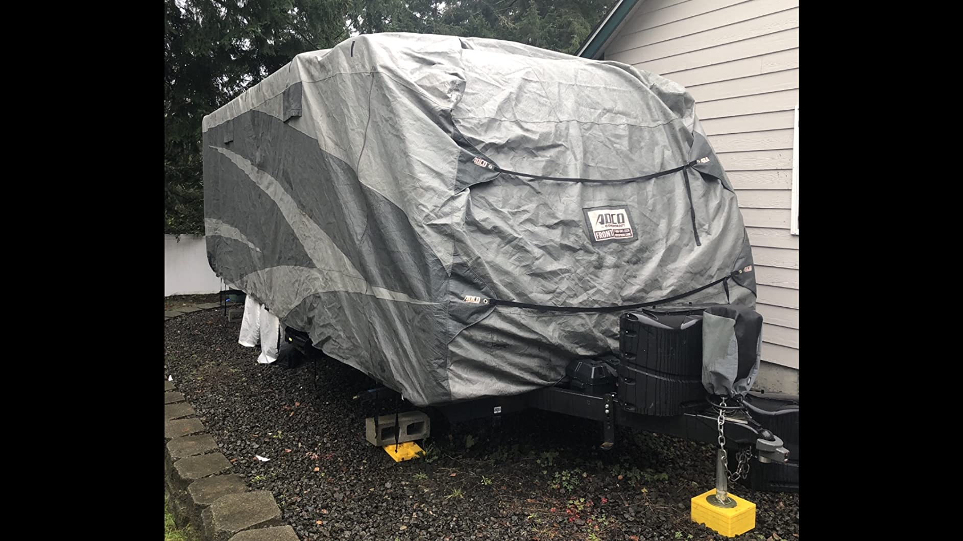 ADCO 52245 Designer Series SFS Aqua Shed Travel Trailer RV Cover - 28'7 Inch - 31'6 Inch, Gray customer photo 1