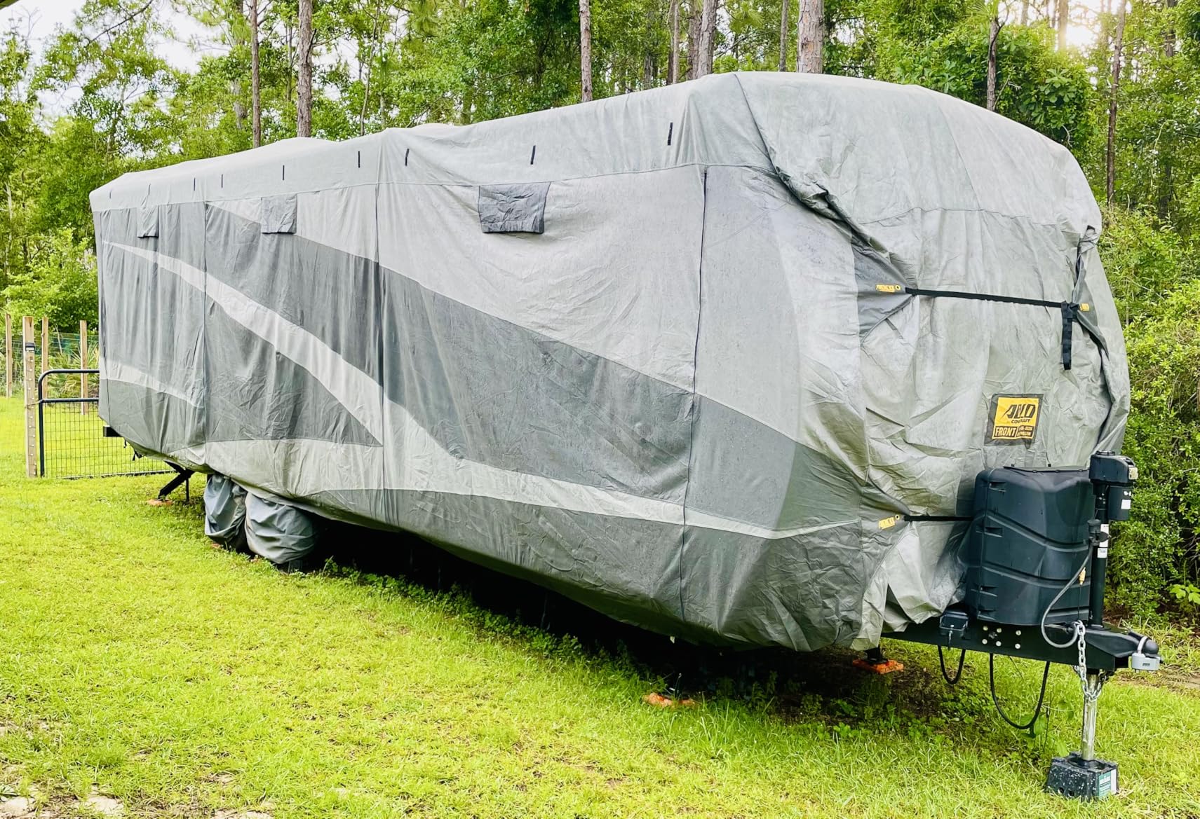 ADCO 52245 Designer Series SFS Aqua Shed Travel Trailer RV Cover - 28'7 Inch - 31'6 Inch, Gray customer photo 2