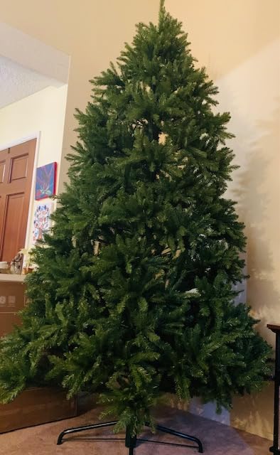 National Tree Company 7ft Unlit Dunhill Fir Full Artificial Christmas Tree | 2,144 Tips, Includes Stand, Green customer photo 1