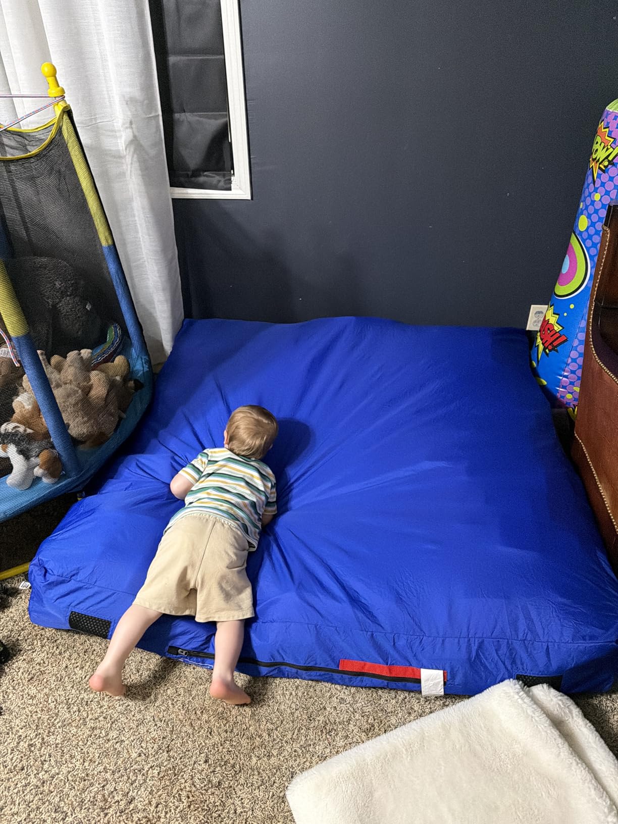 Skil-Care Crash Pads for Kids Sensory, High-Density Foam Crash Mat, Nylon | Water-Resistant Cover Crash Pads with Mesh Vents from 3x4ft to 8x8ft for Daily Use in Sensory Rooms, Schools, Clinics, Home customer photo 2