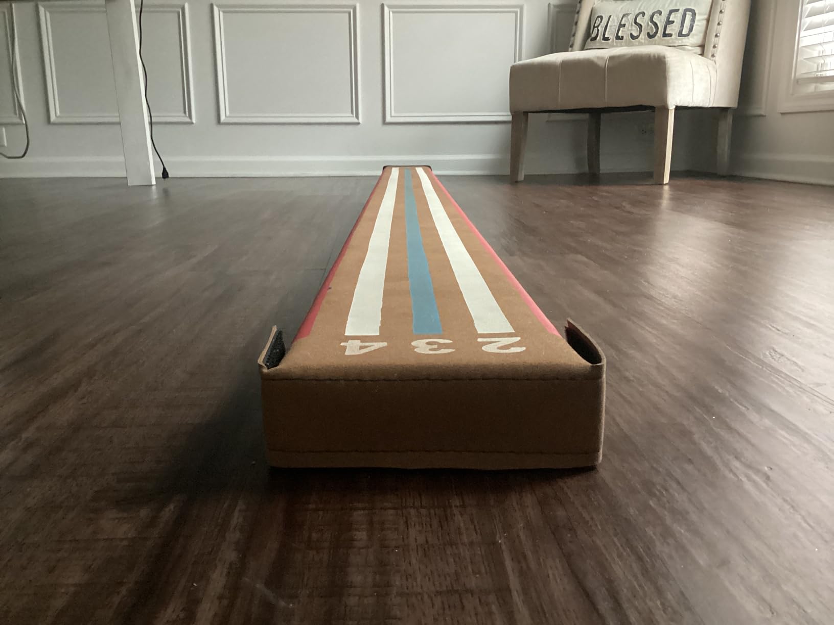 Tumbl Trak 8 Ft Laser Balance Beam with Solid Wood Core Gymnastics Low Balance Training Beam customer photo 1