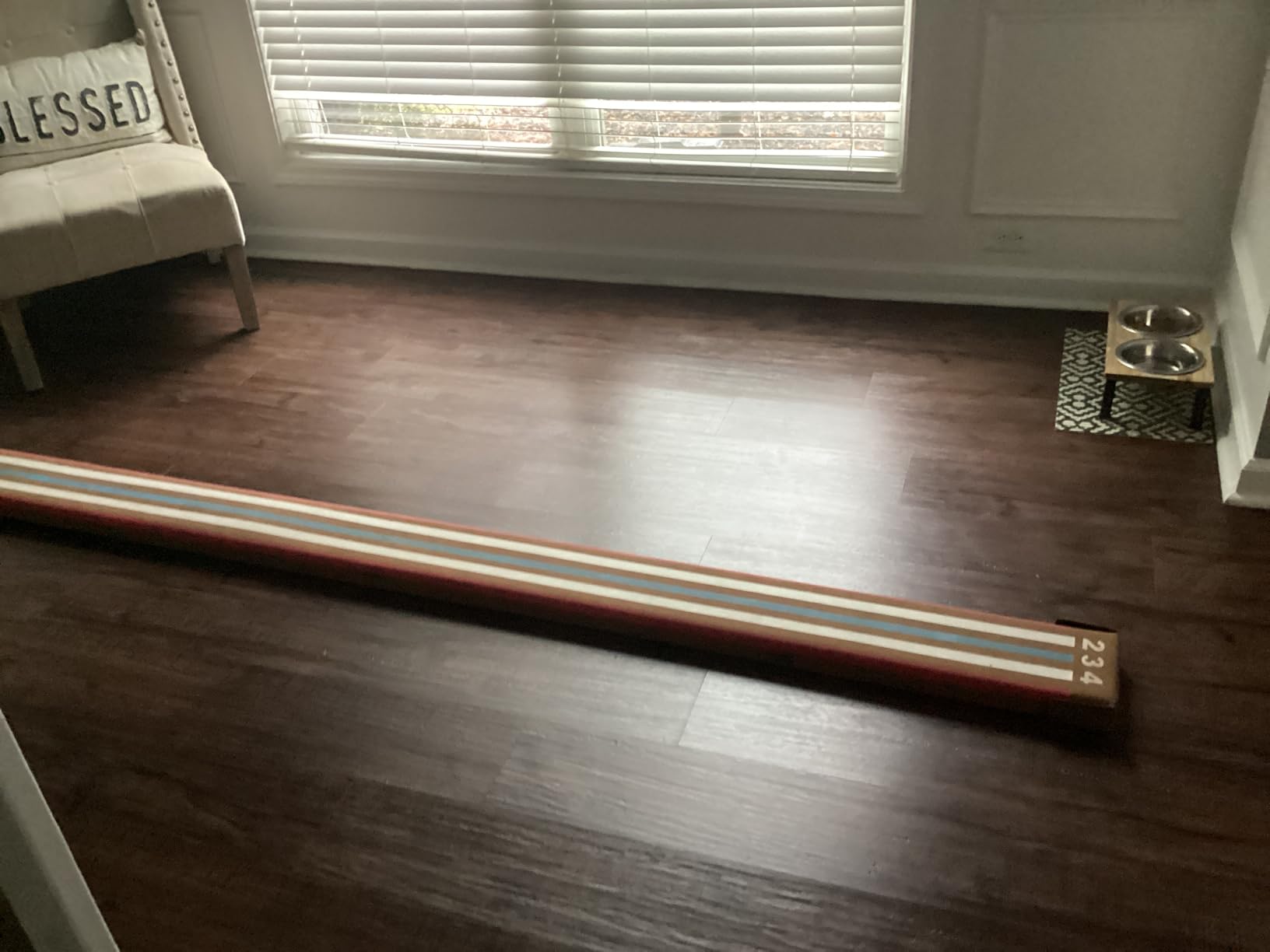 Tumbl Trak 8 Ft Laser Balance Beam with Solid Wood Core Gymnastics Low Balance Training Beam customer photo 2