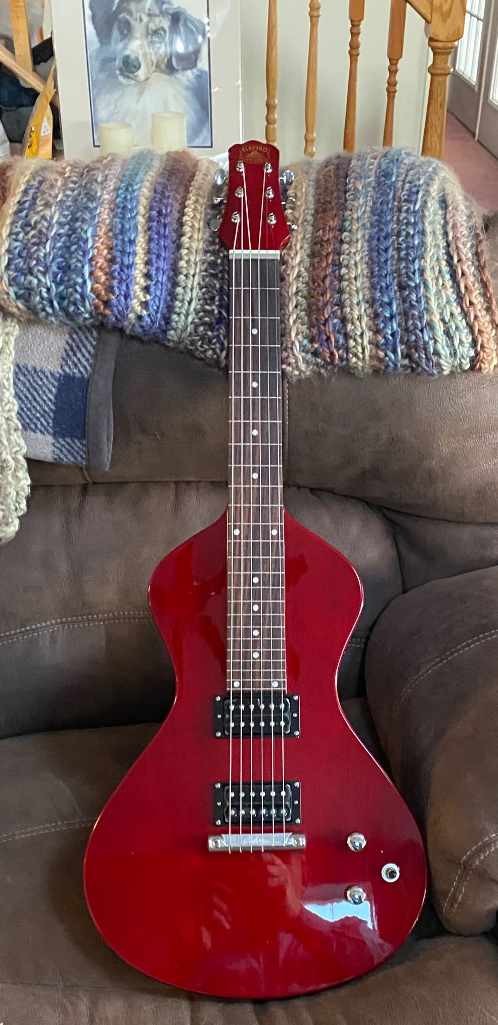 Asher Guitars Electro Hawaiian Junior Lap Steel Guitar - Trans Cherry with Gig Bag customer photo 1