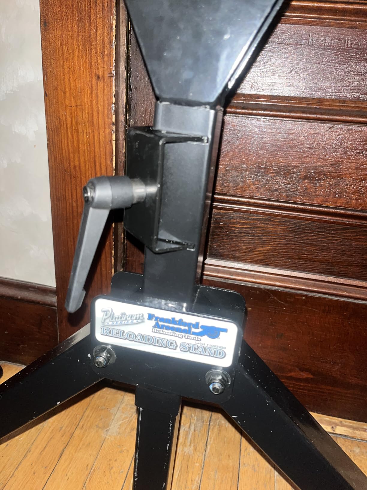 Frankford Arsenal Platinum Series Reloading Stand with Adjustable Steel Frame Construction, Wood Surface Center and Storage Bins for Reloading customer photo 2