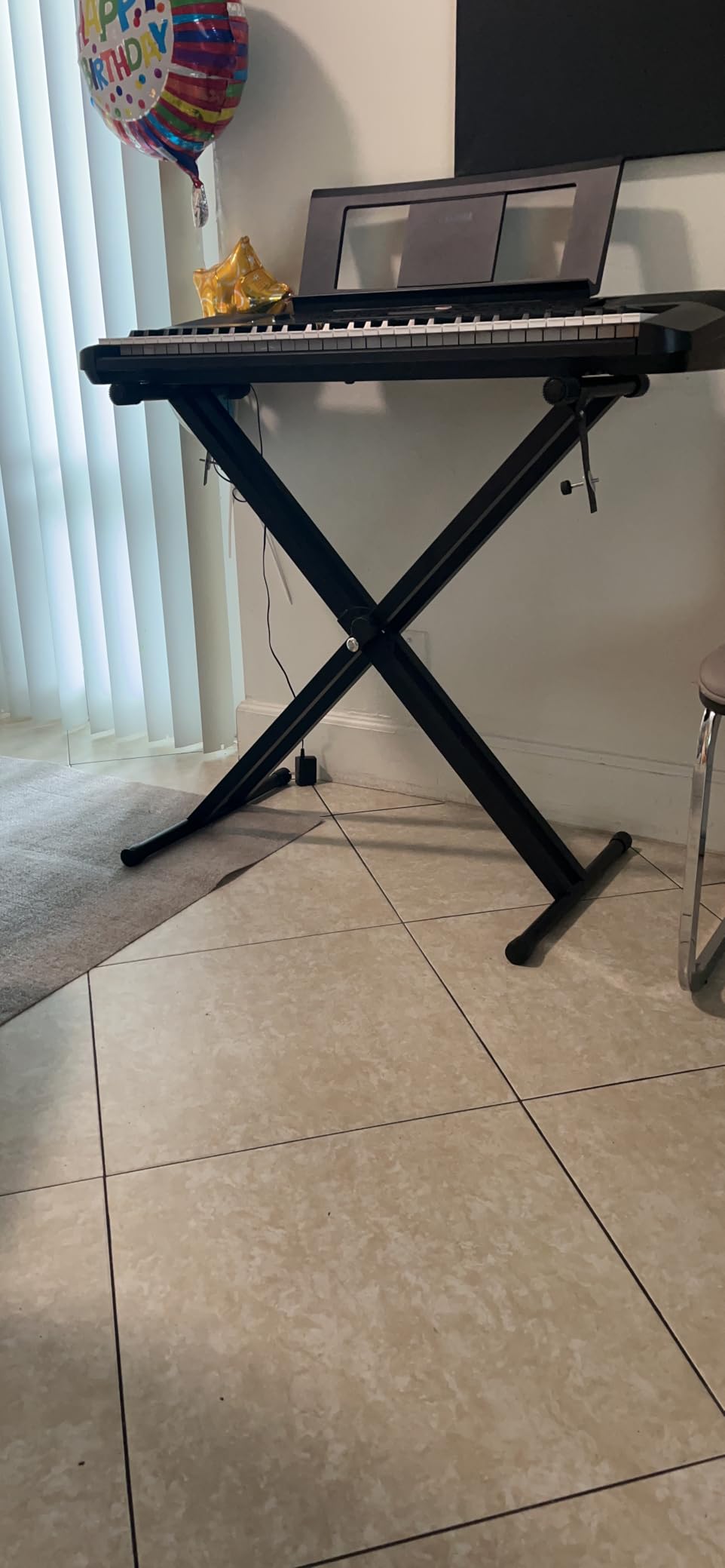 RockJam RJX29 Adjustable X Frame Keyboard Stand with Locking Straps customer photo 2