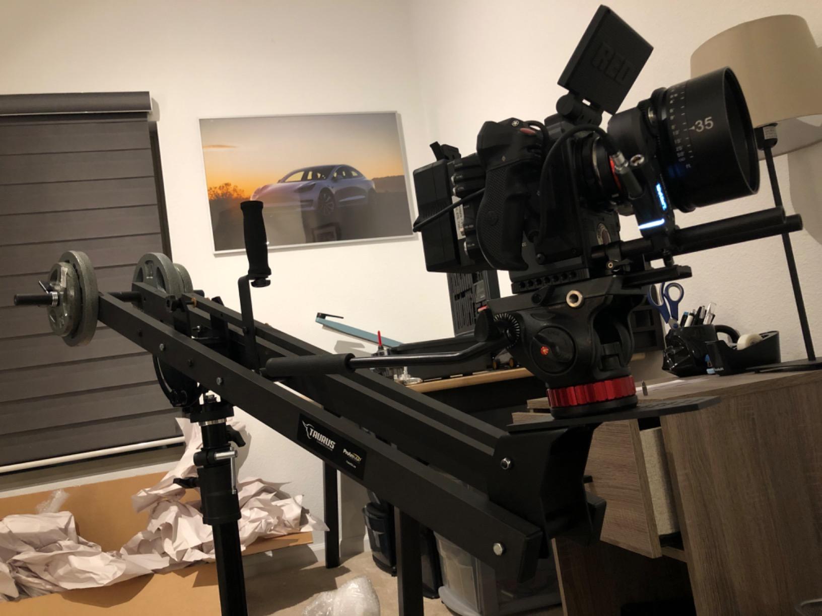ProAm USA Taurus Jr Heavy Duty Compact DSLR Video Camera Jib Crane Tilt, 4 ft customer photo 1