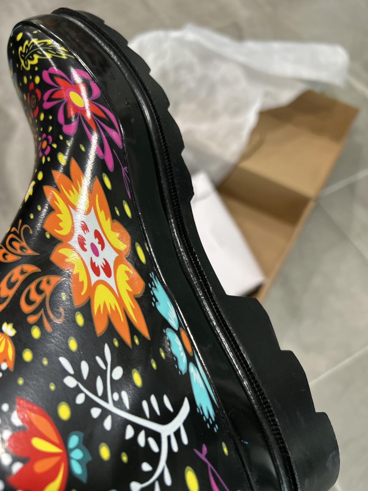 Western Chief Women's Tall Waterproof Rain Boot Outdoor Garden Shoes customer photo 2