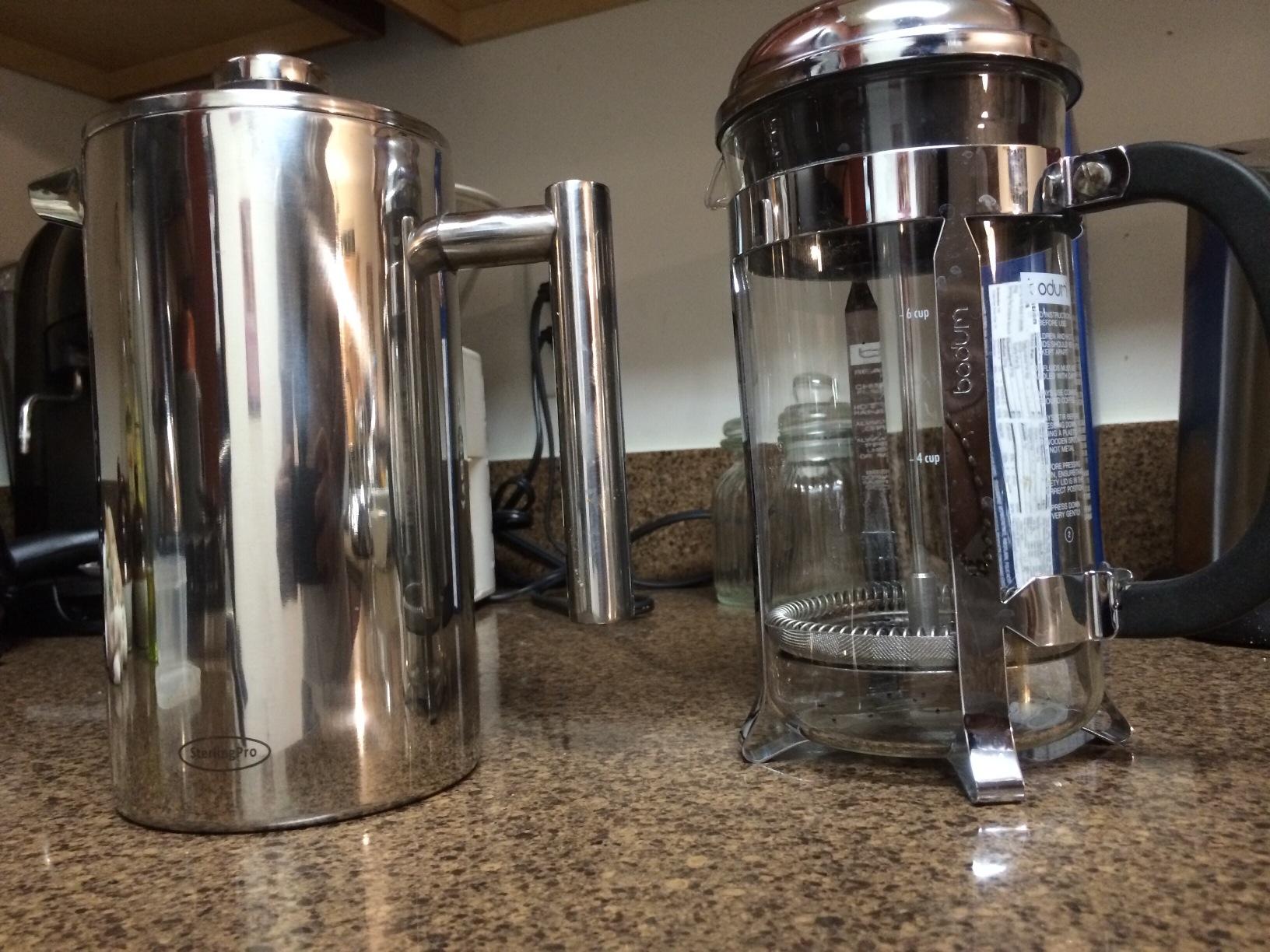 SterlingPro Small Insulated Stainless Steel French Press Coffee Maker 34oz - Insulated Metal Double Wall Coffee Maker | Plastic Free | Cool-Touch | Mirror Finish | Makes up to 8 Cups / 4 Mugs customer photo 1