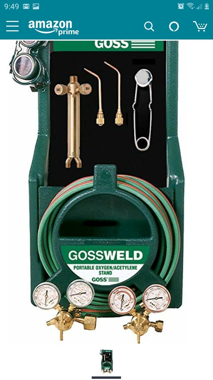 XtremepowerUS Oxygen & Acetylene Welding Brazing Cutting Torch Kit Gas with 3 Nozzle 11.5' ft Hose Gauge Regulator Set CGA 540 Goggles Carrying Case customer photo 2