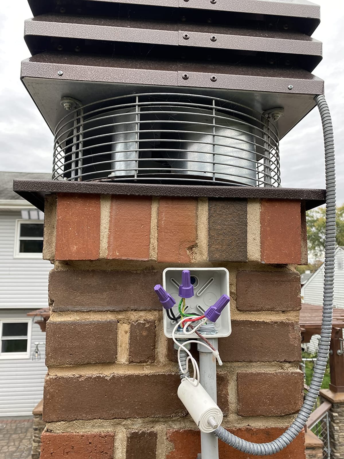 Chimney Fan Fireplace Exhaust Fan Flue Fan Chimney Draft Inducer Chimney Exhaust Fan For Fireplace Professional Model 110 V Barbecue BBQ Gemi Elettronica customer photo 2