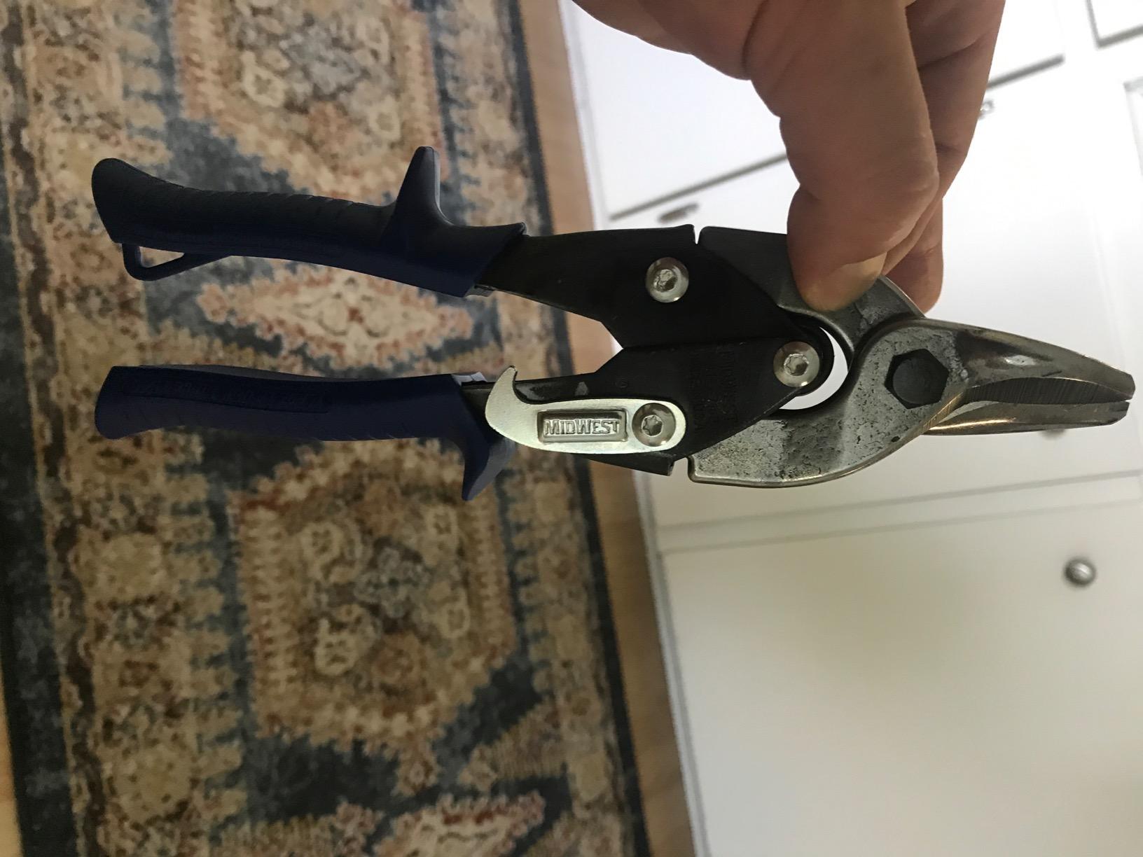 MIDWEST Bulldog Aviation Tin Snip - Straight Cut Regular Tinner Shears, Made in the USA - MWT-6716B customer photo 1
