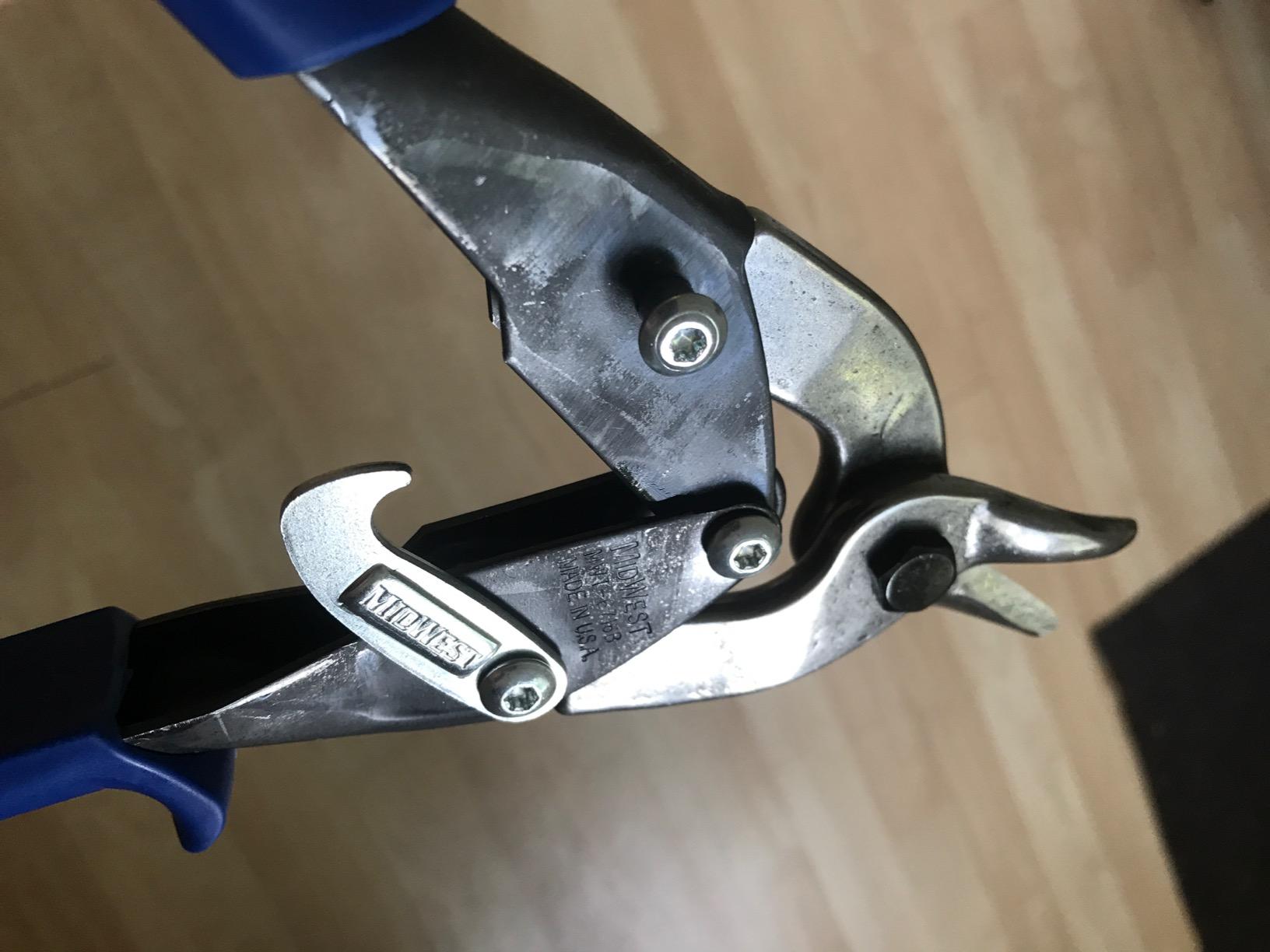 MIDWEST Bulldog Aviation Tin Snip - Straight Cut Regular Tinner Shears, Made in the USA - MWT-6716B customer photo 2
